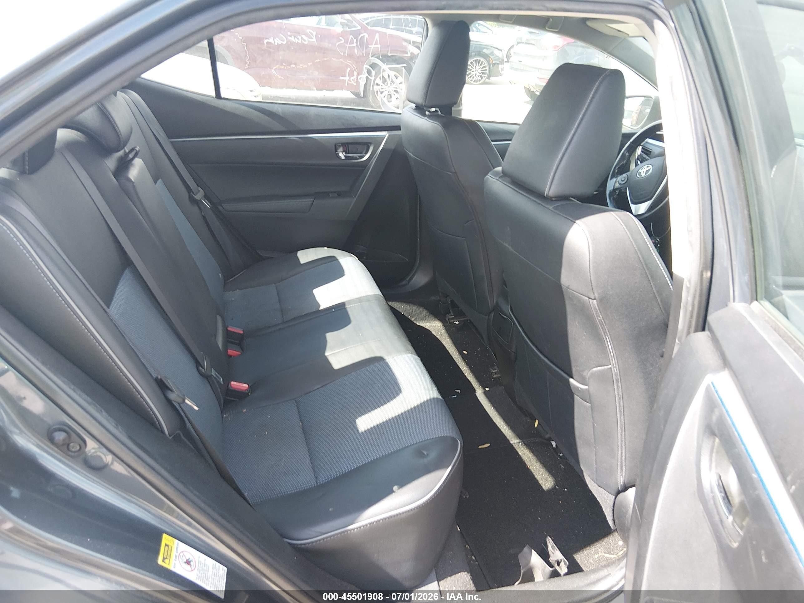 2015 Toyota Corolla S Plus Gray vin: 5YFBURHEXFP350686