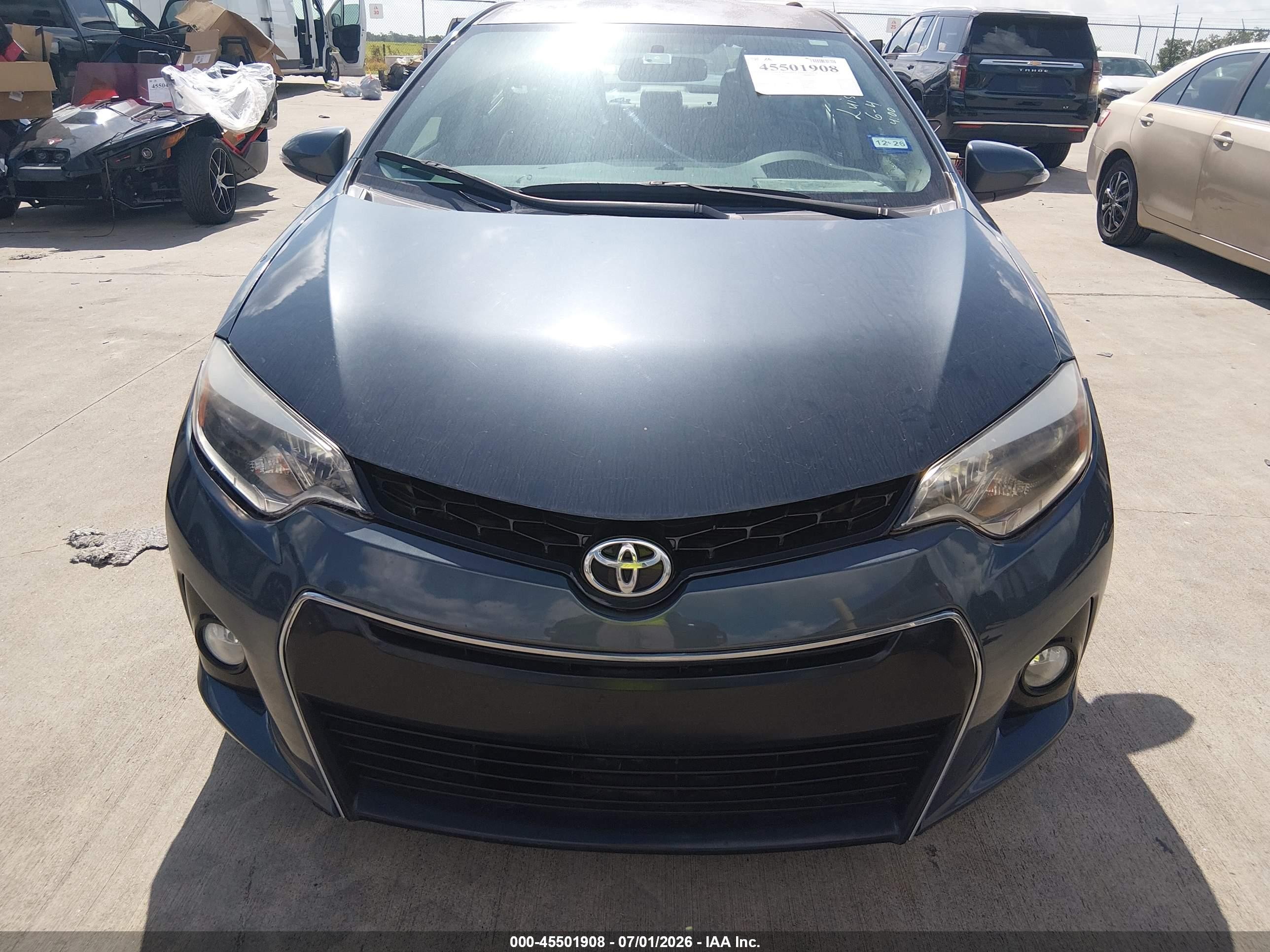 2015 Toyota Corolla S Plus Gray vin: 5YFBURHEXFP350686