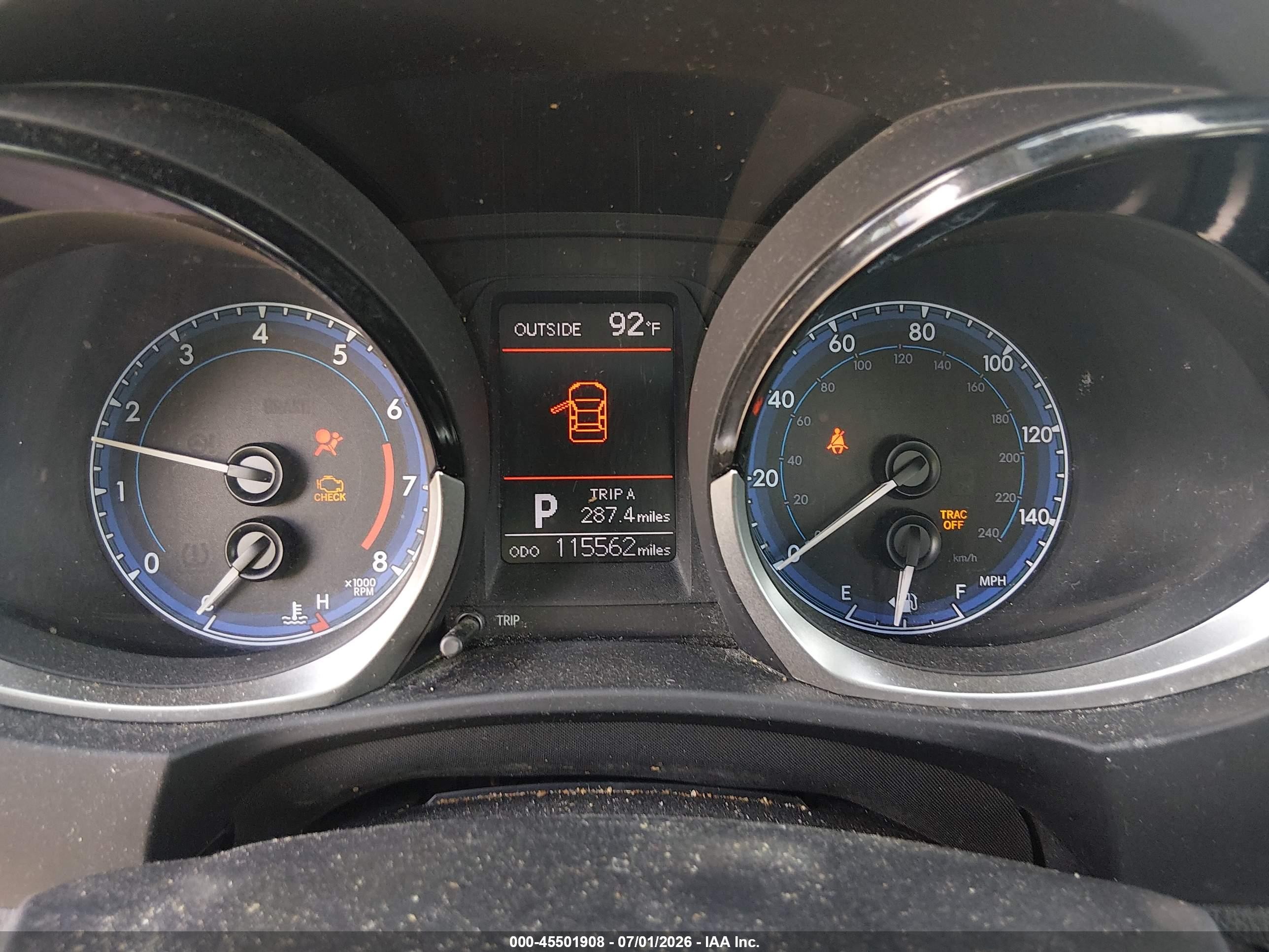 2015 Toyota Corolla S Plus Gray vin: 5YFBURHEXFP350686
