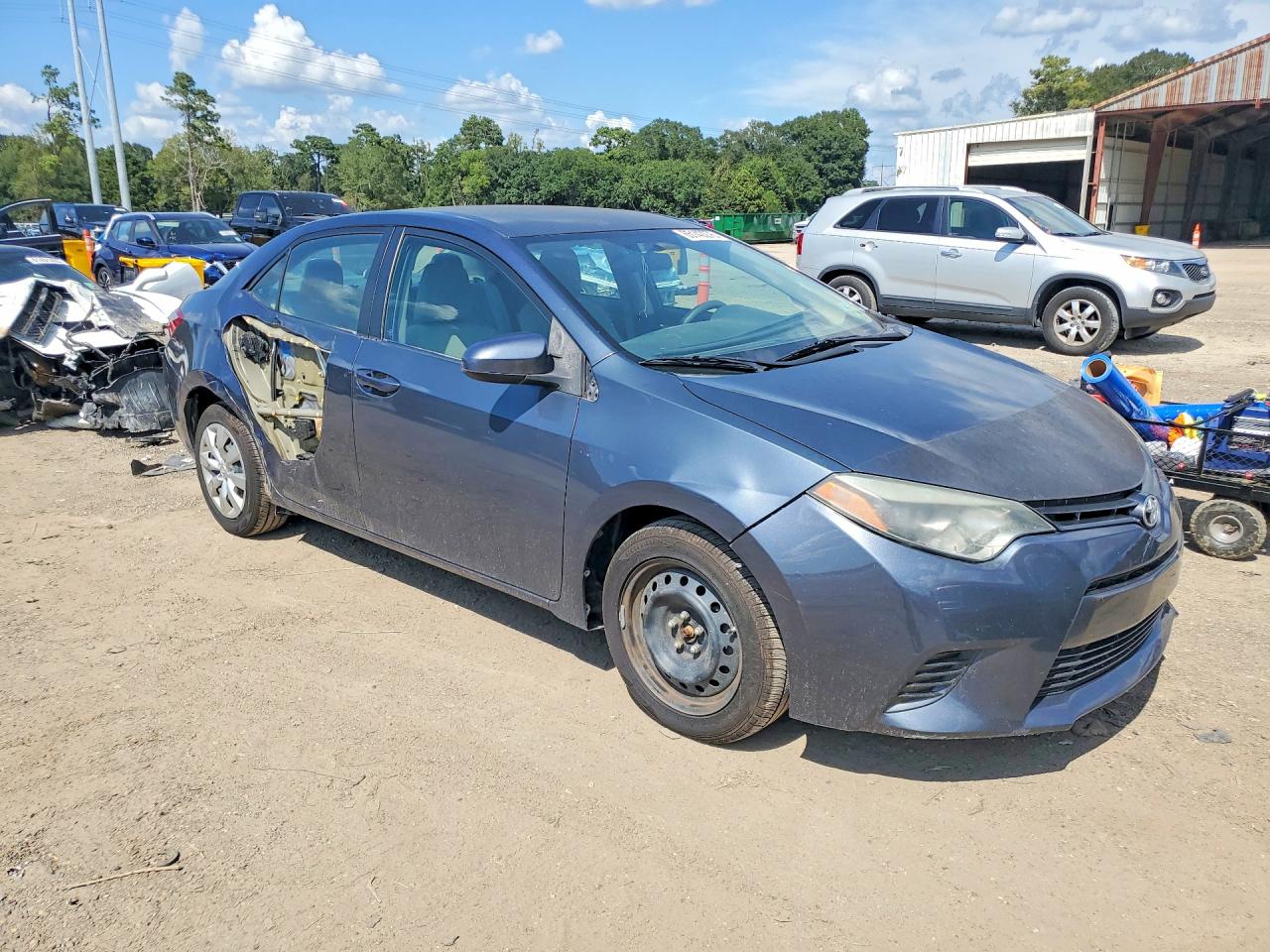 2015 Toyota Corolla Le Gray vin: 5YFBURHEXFP357458