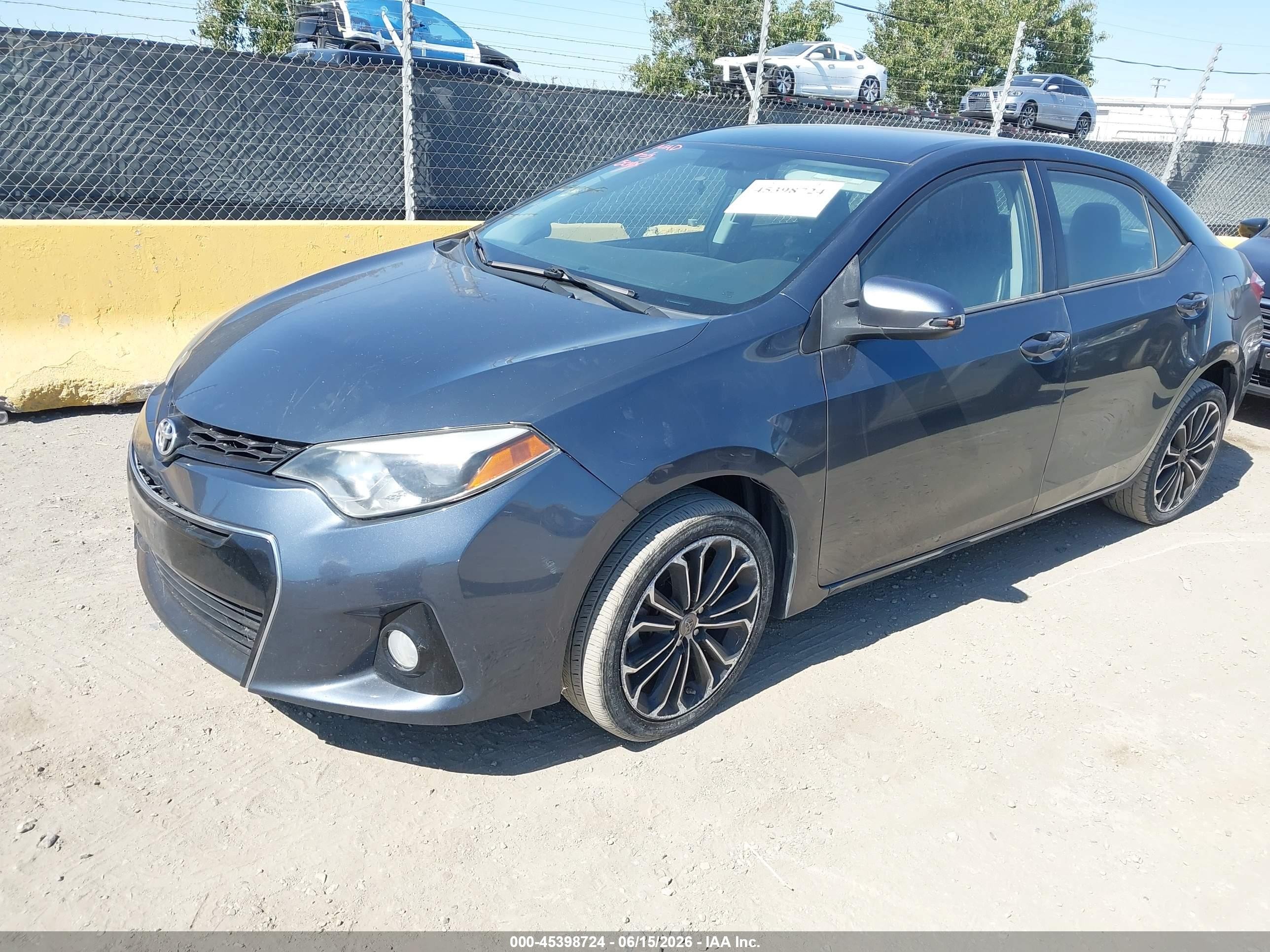 2016 Toyota Corolla S Plus Gray vin: 5YFBURHEXGP416199