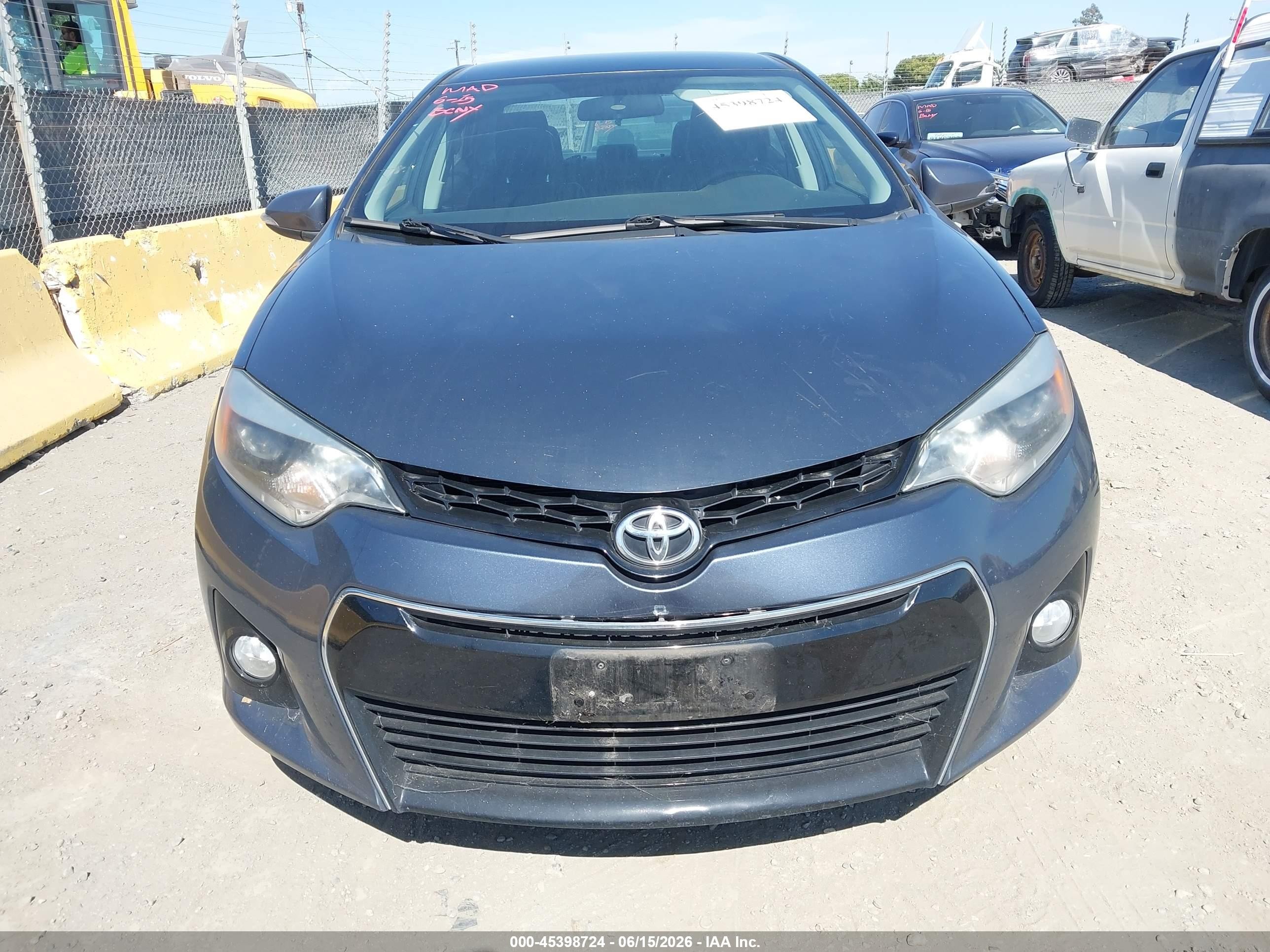 2016 Toyota Corolla S Plus Gray vin: 5YFBURHEXGP416199