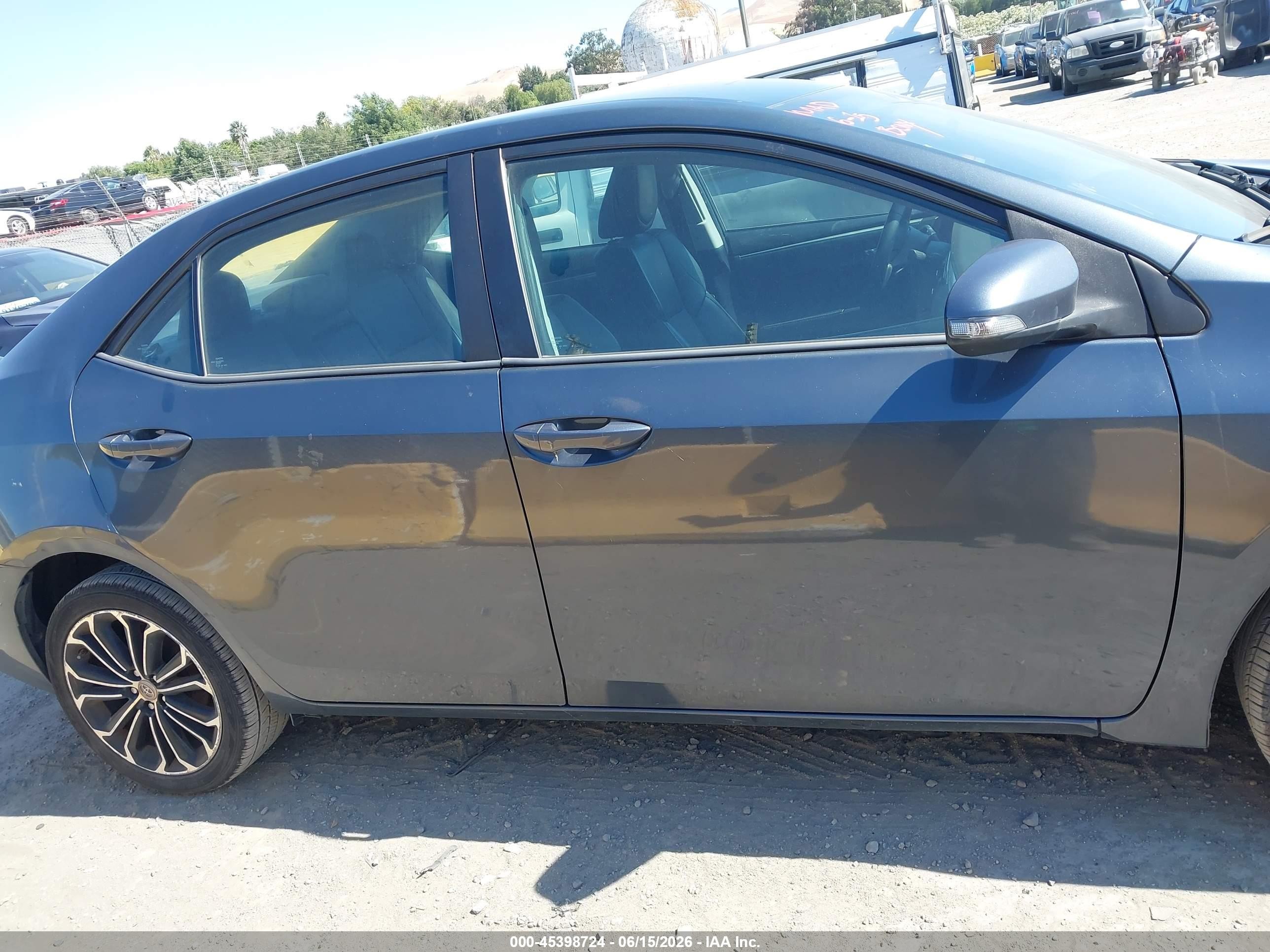 2016 Toyota Corolla S Plus Gray vin: 5YFBURHEXGP416199