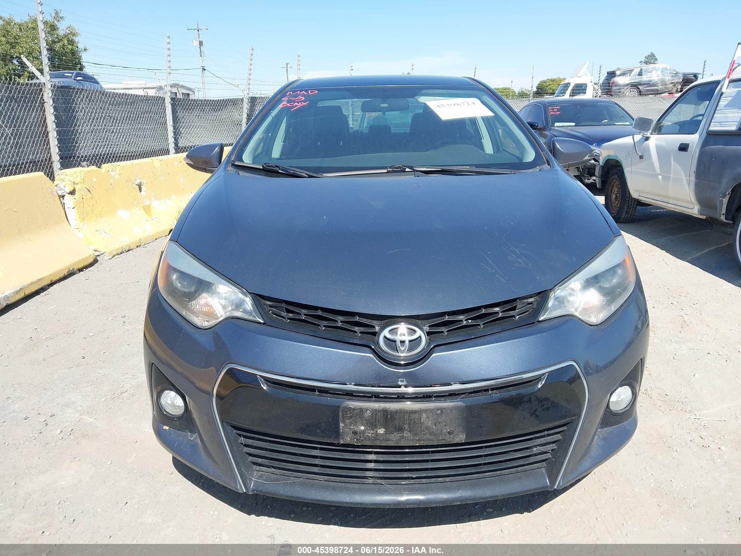 2016 Toyota Corolla S Plus Gray vin: 5YFBURHEXGP416199