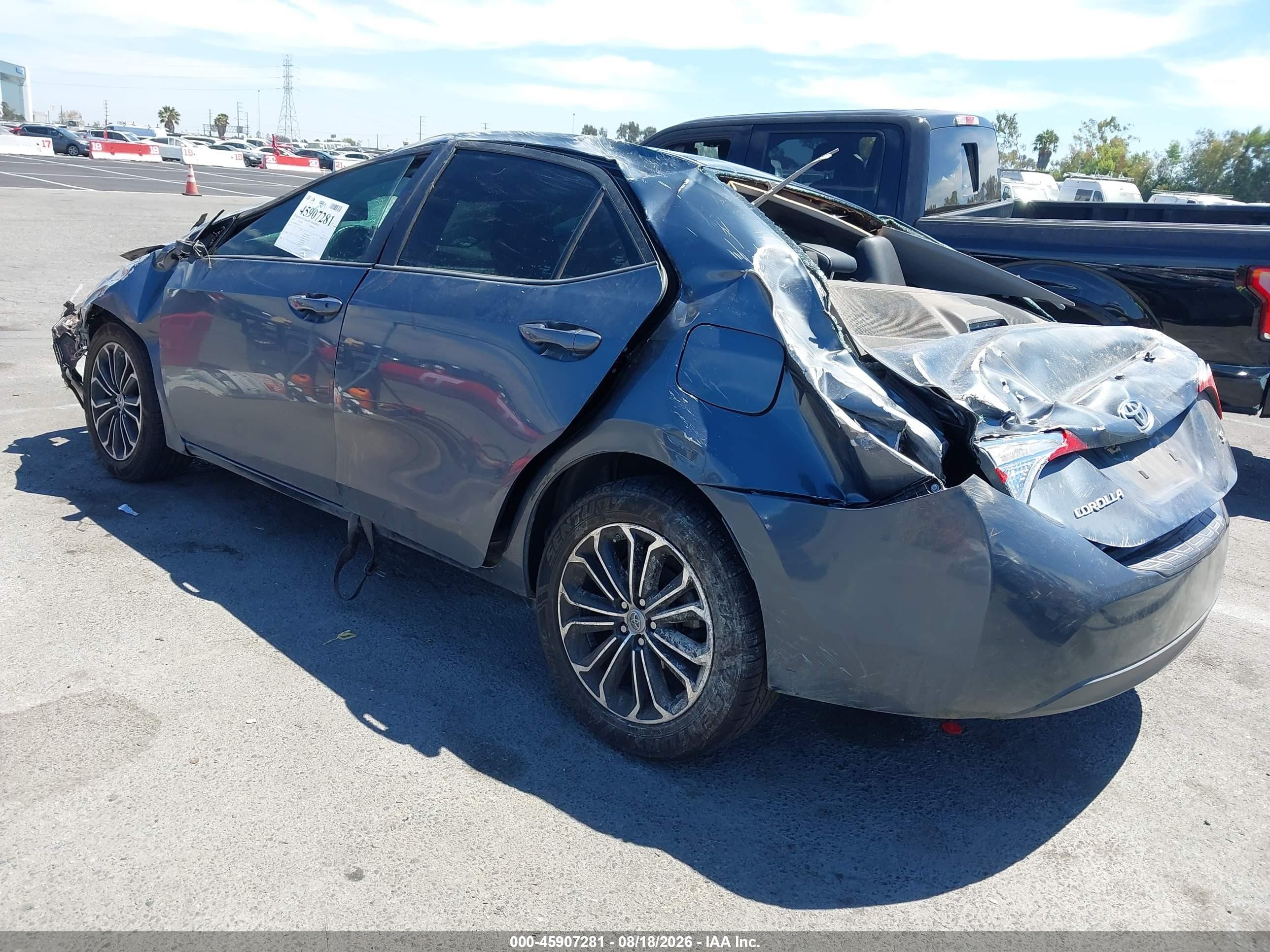 2016 Toyota Corolla S Plus Blue vin: 5YFBURHEXGP427655