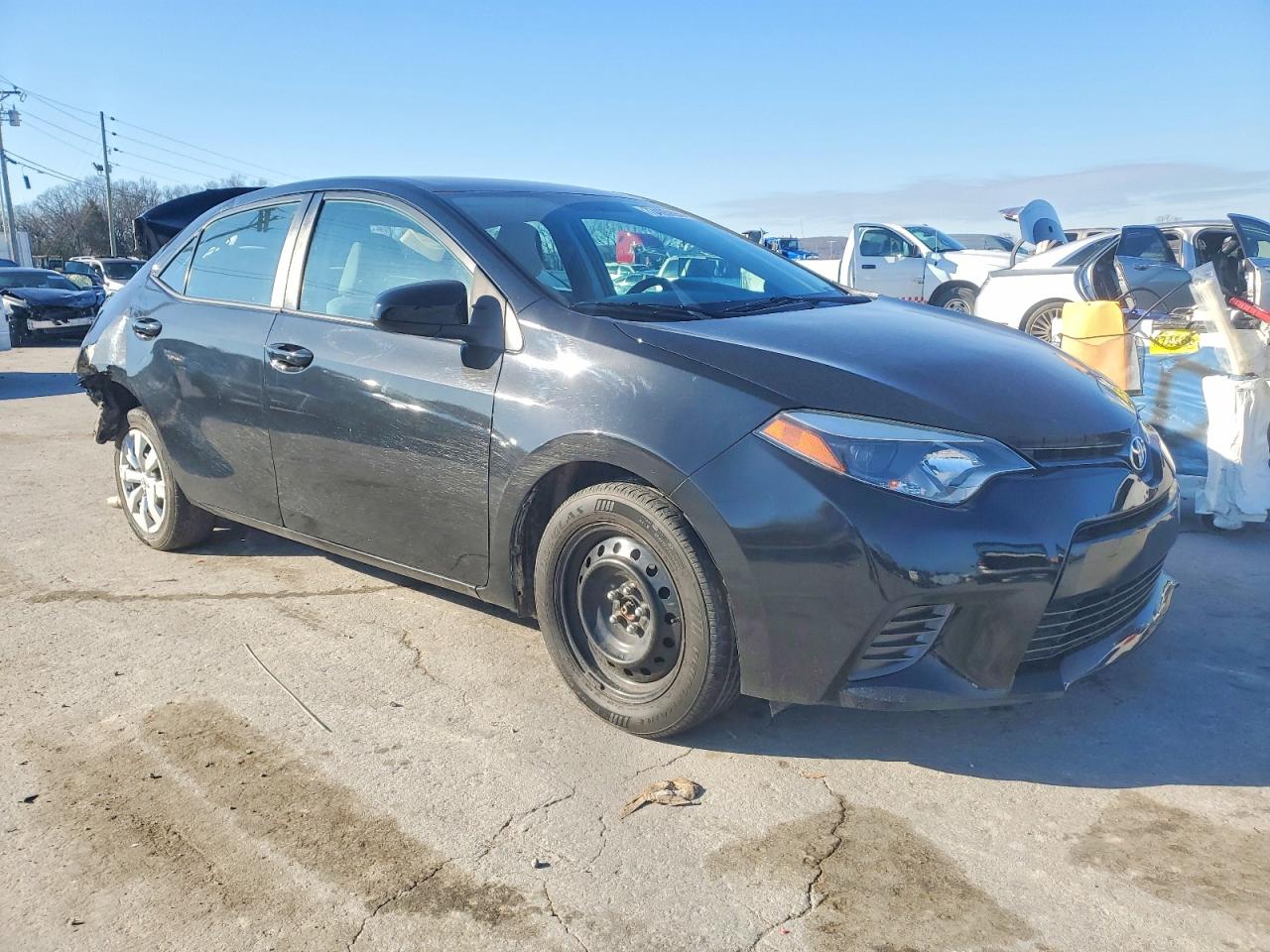 2016 Toyota Corolla Le Black vin: 5YFBURHEXGP480811