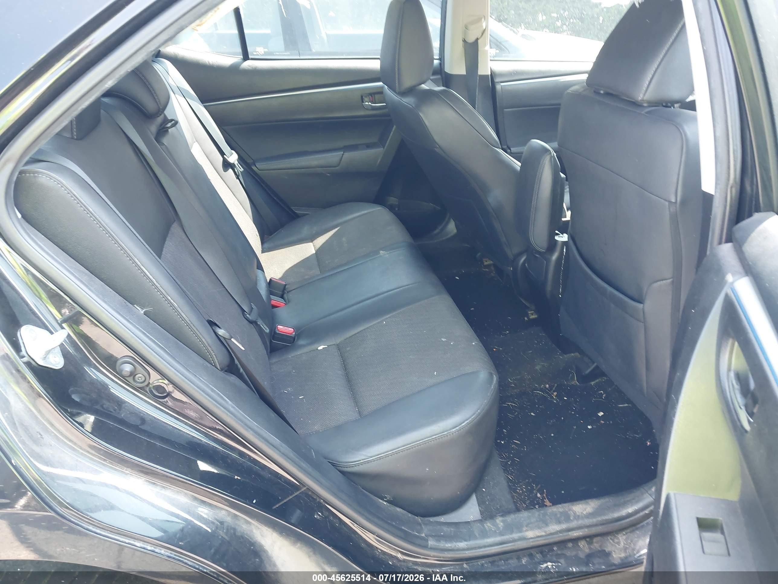 2016 Toyota Corolla S Plus Black vin: 5YFBURHEXGP490478