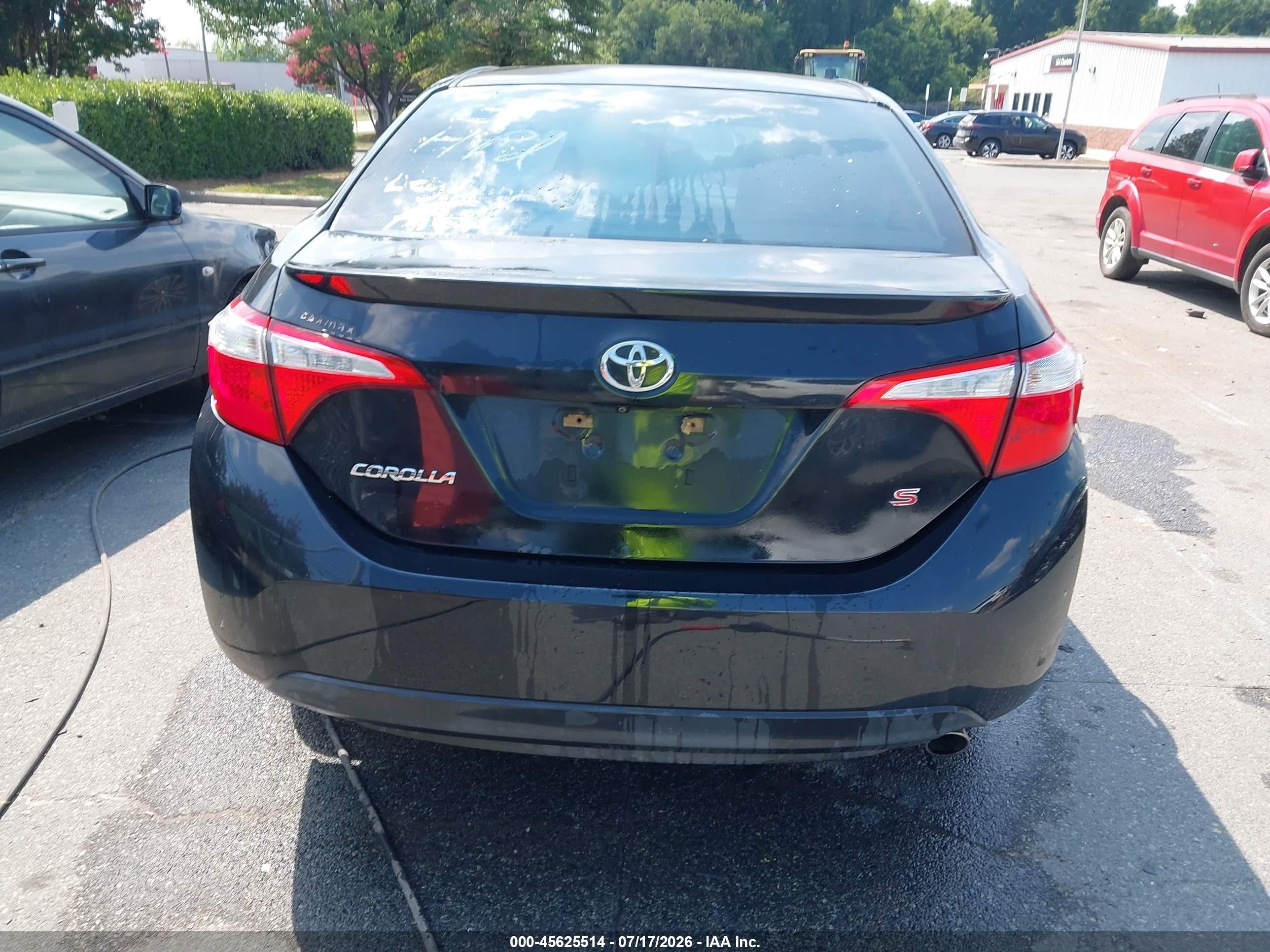 2016 Toyota Corolla S Plus Black vin: 5YFBURHEXGP490478