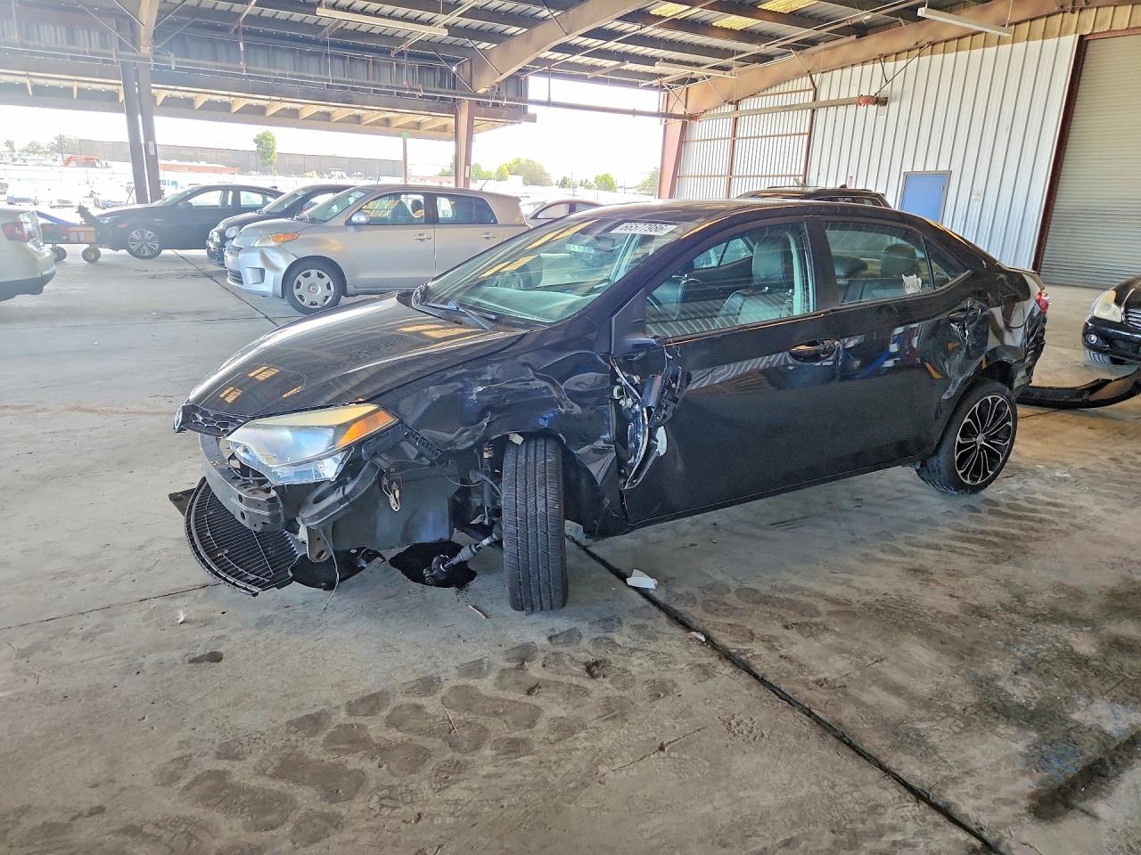 2016 Toyota Corolla S Plus Black vin: 5YFBURHEXGP503102