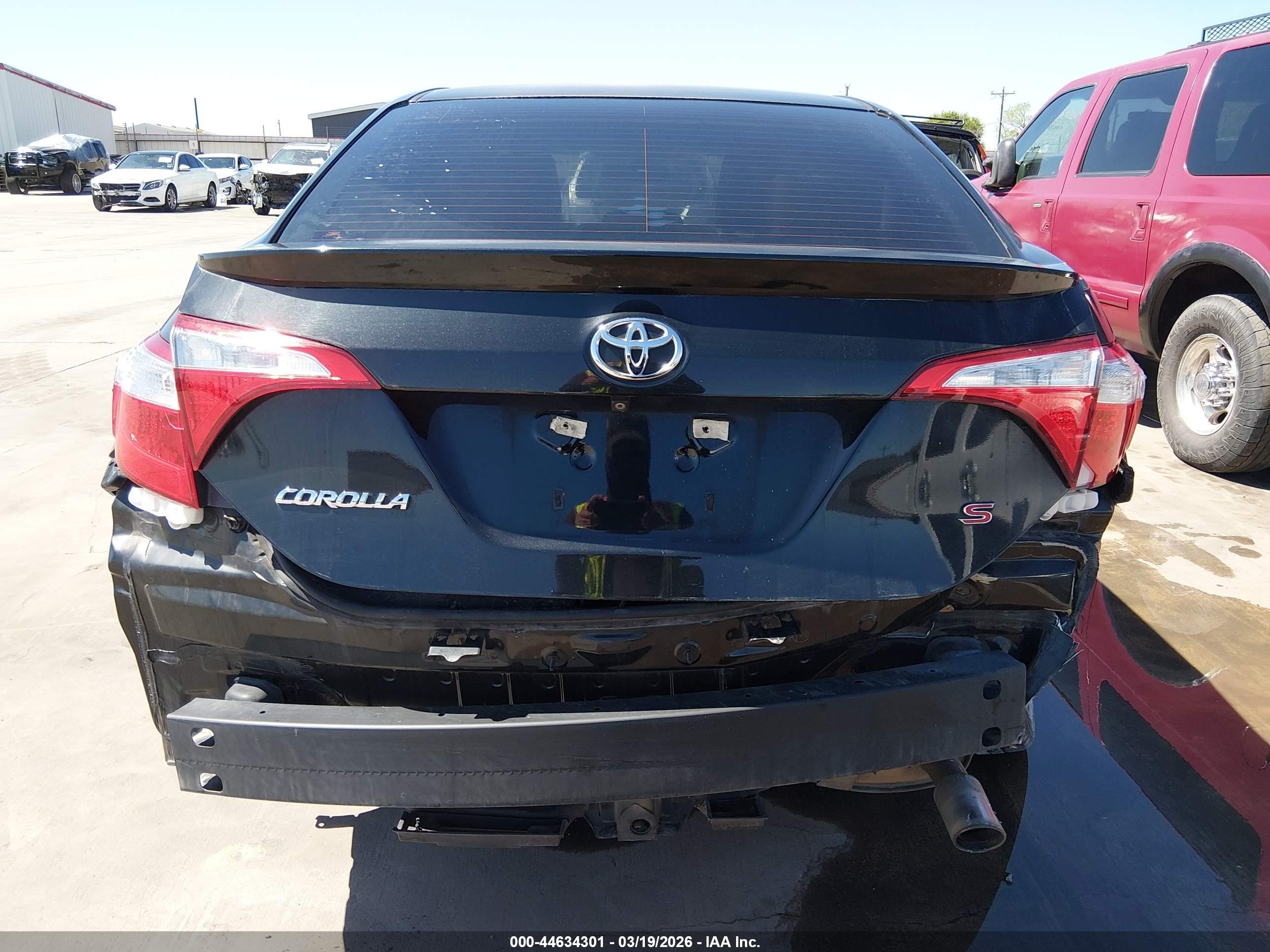 2016 Toyota Corolla S Plus Black vin: 5YFBURHEXGP512821