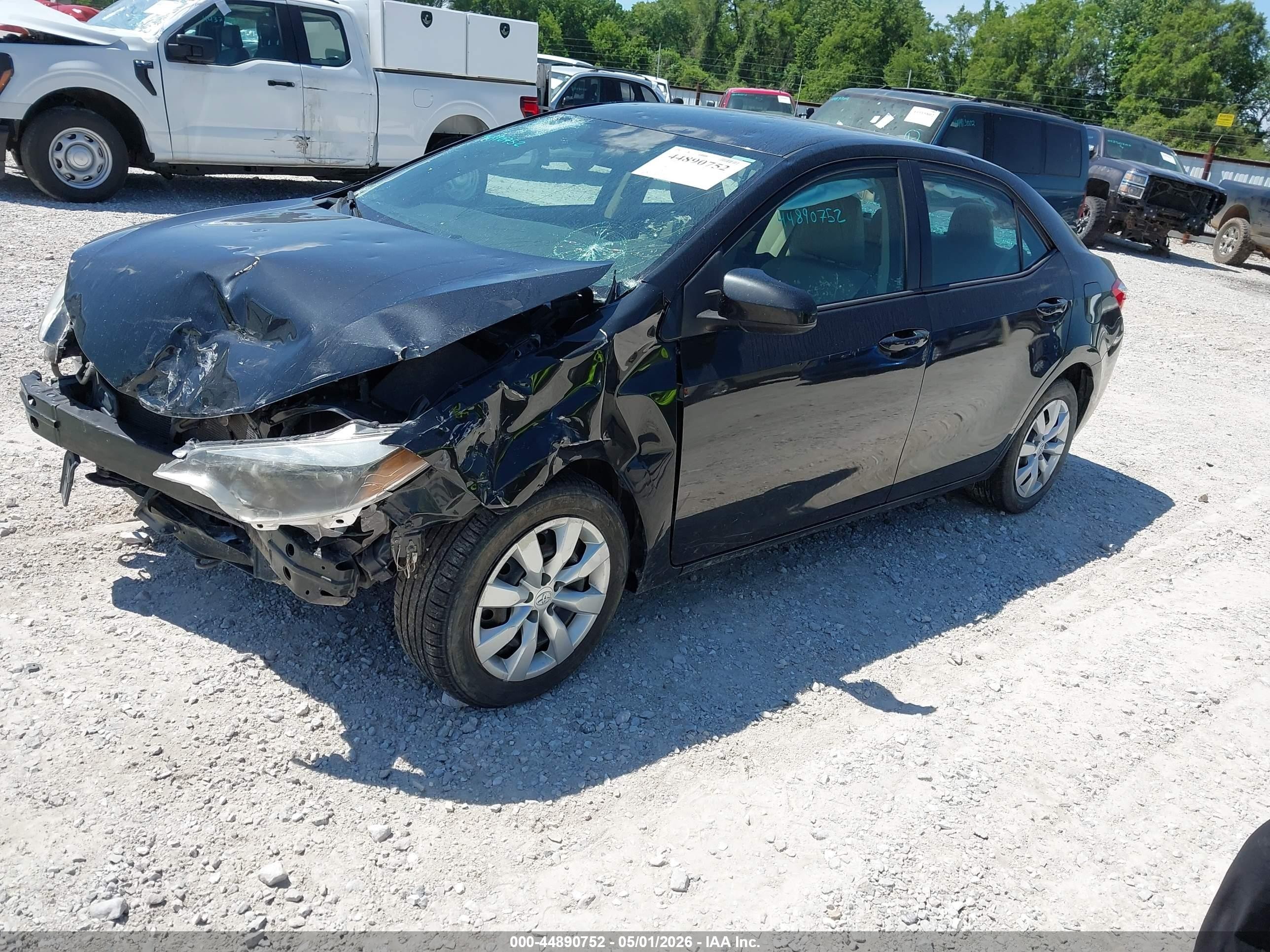 2016 Toyota Corolla Le Black vin: 5YFBURHEXGP548380