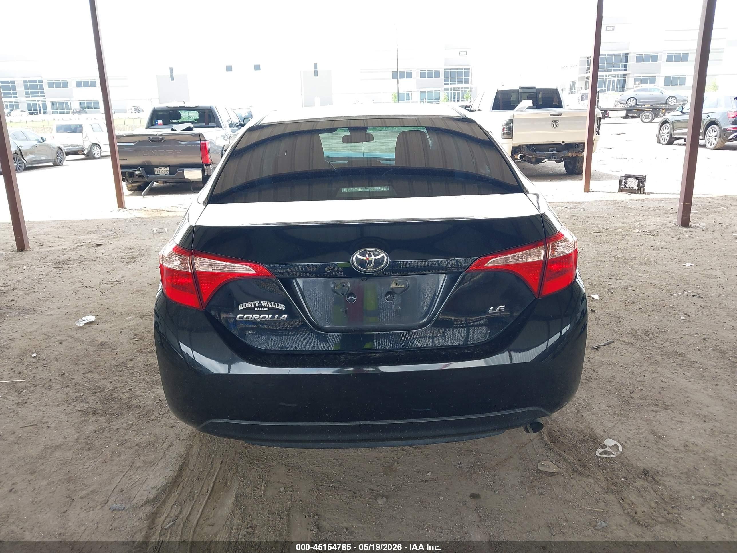 2019 Toyota Corolla Le Black vin: 5YFBURHEXKP925928