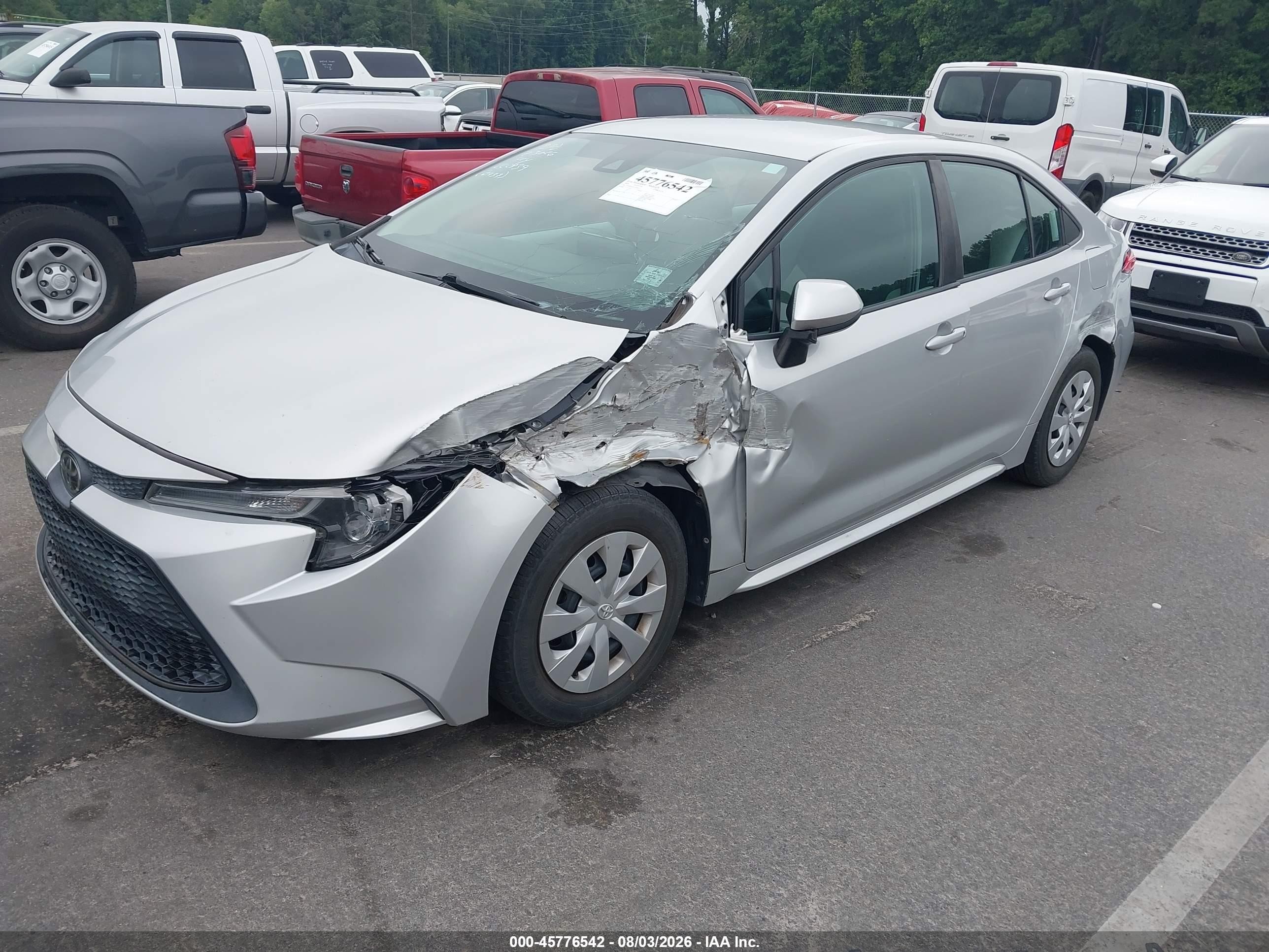 2020 Toyota Corolla L White vin: 5YFDPRAE3LP030437