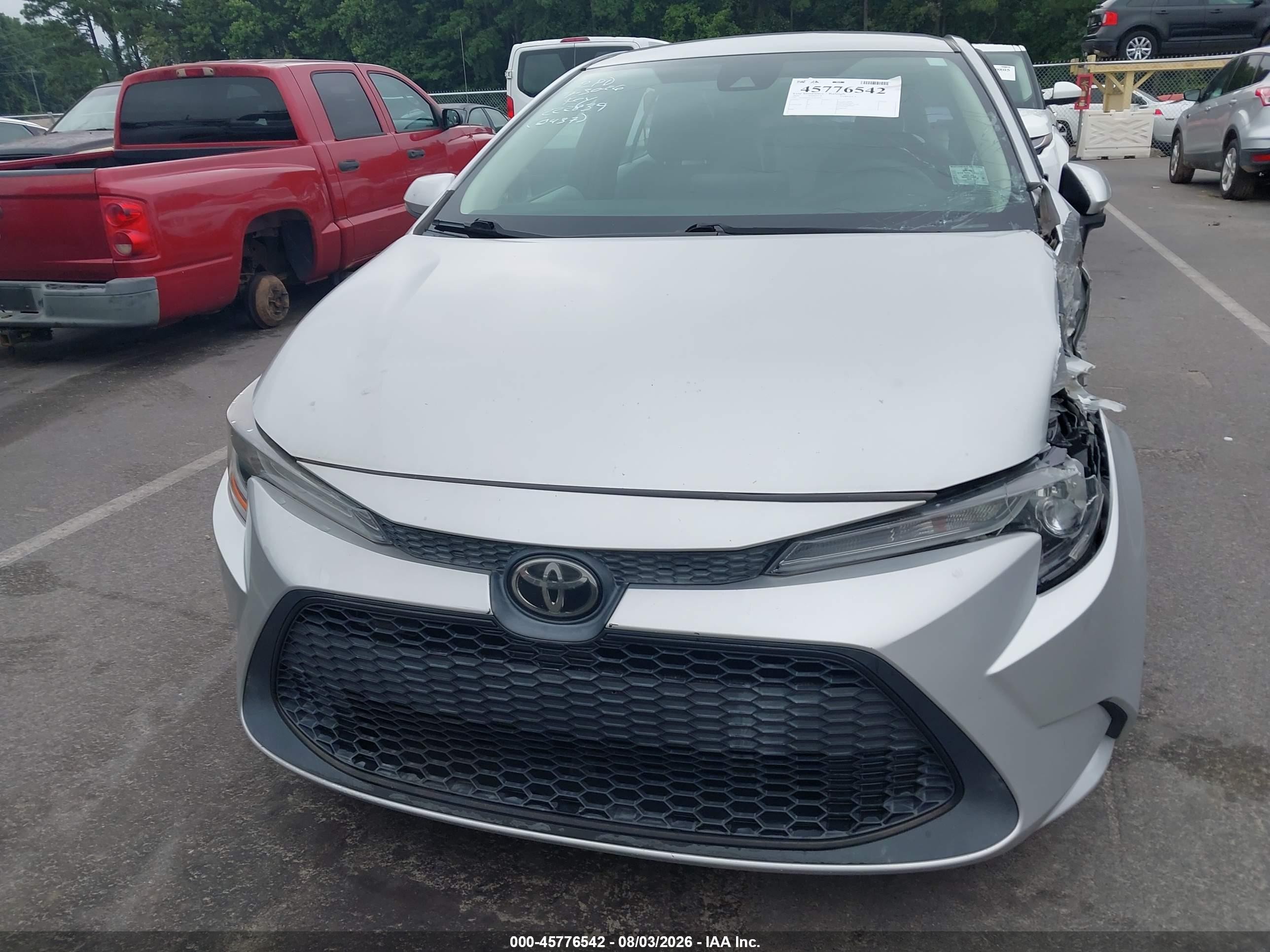 2020 Toyota Corolla L White vin: 5YFDPRAE3LP030437