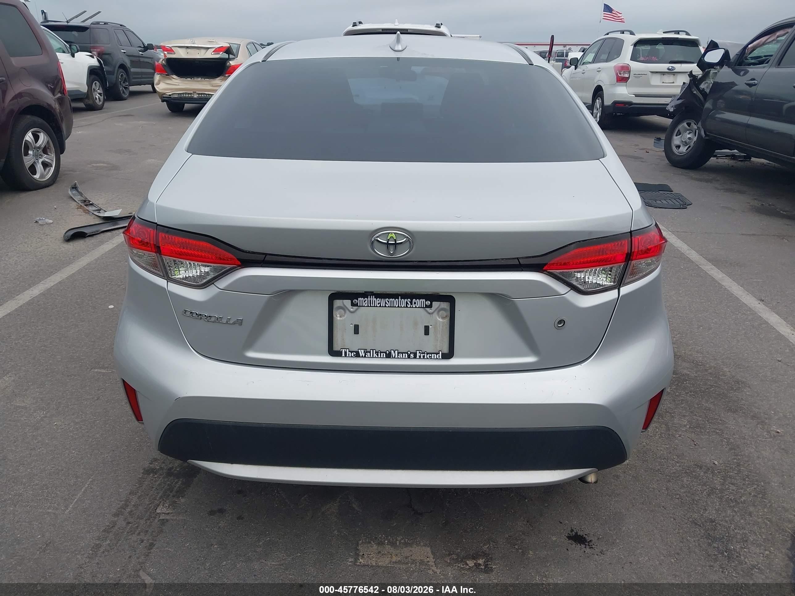 2020 Toyota Corolla L White vin: 5YFDPRAE3LP030437