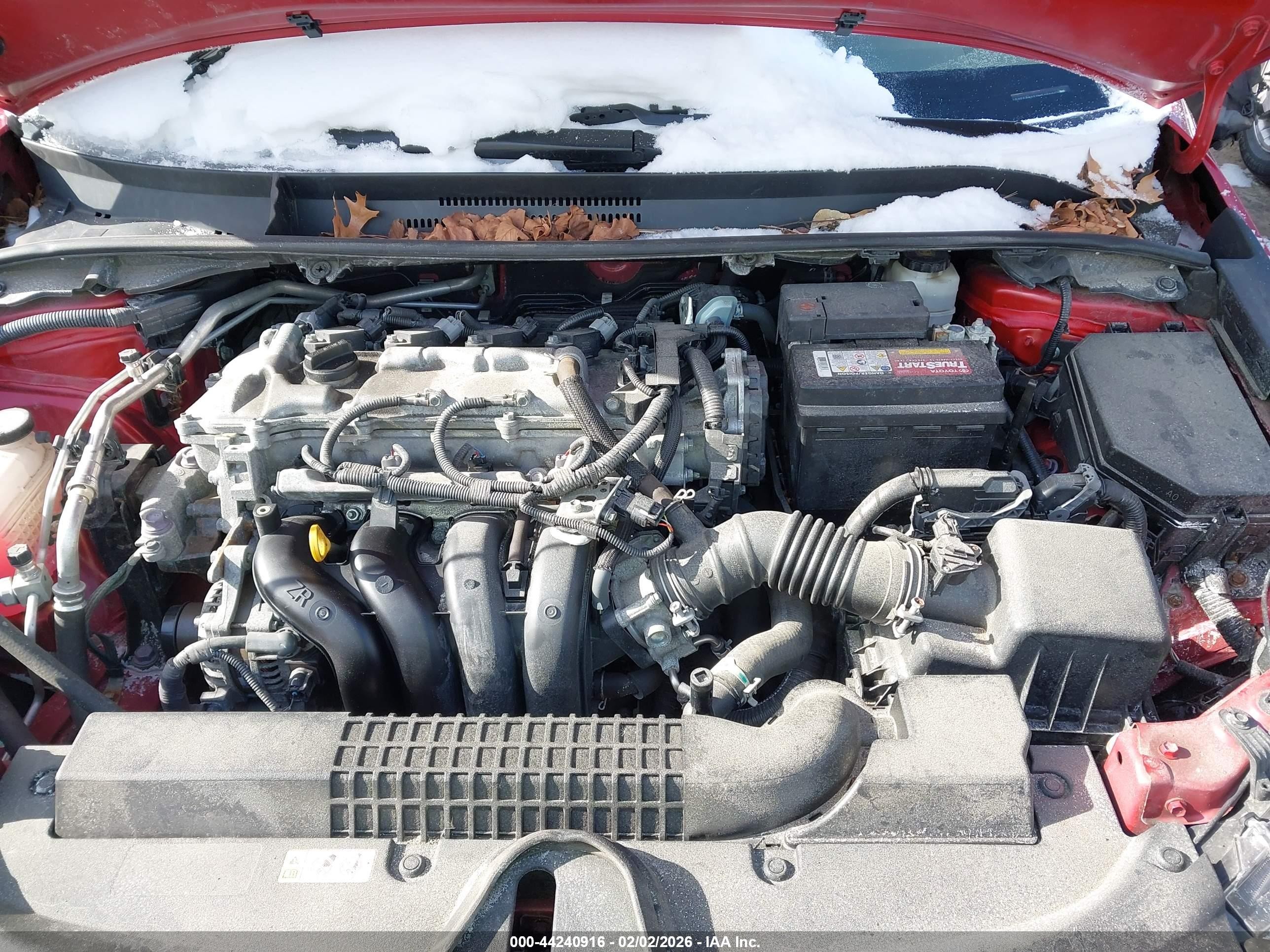 2021 Toyota Corolla Le Red vin: 5YFEPMAE0MP180093