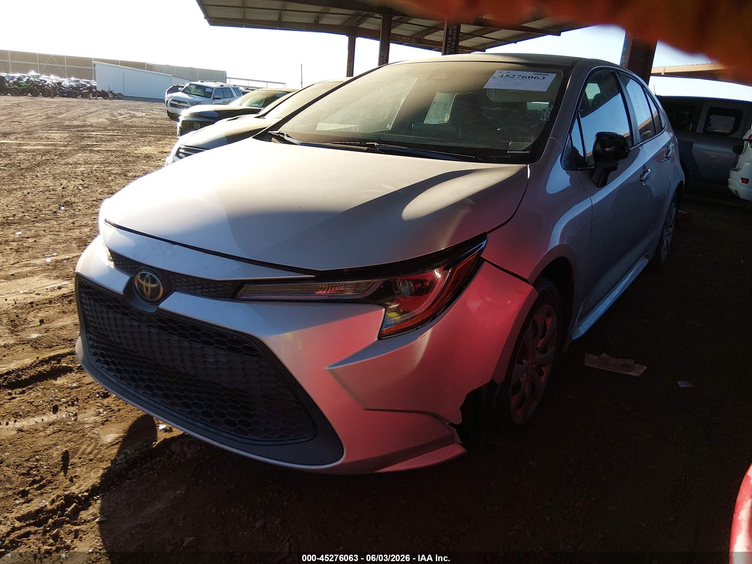 2021 Toyota Corolla Le Серебряный vin: 5YFEPMAE0MP249879
