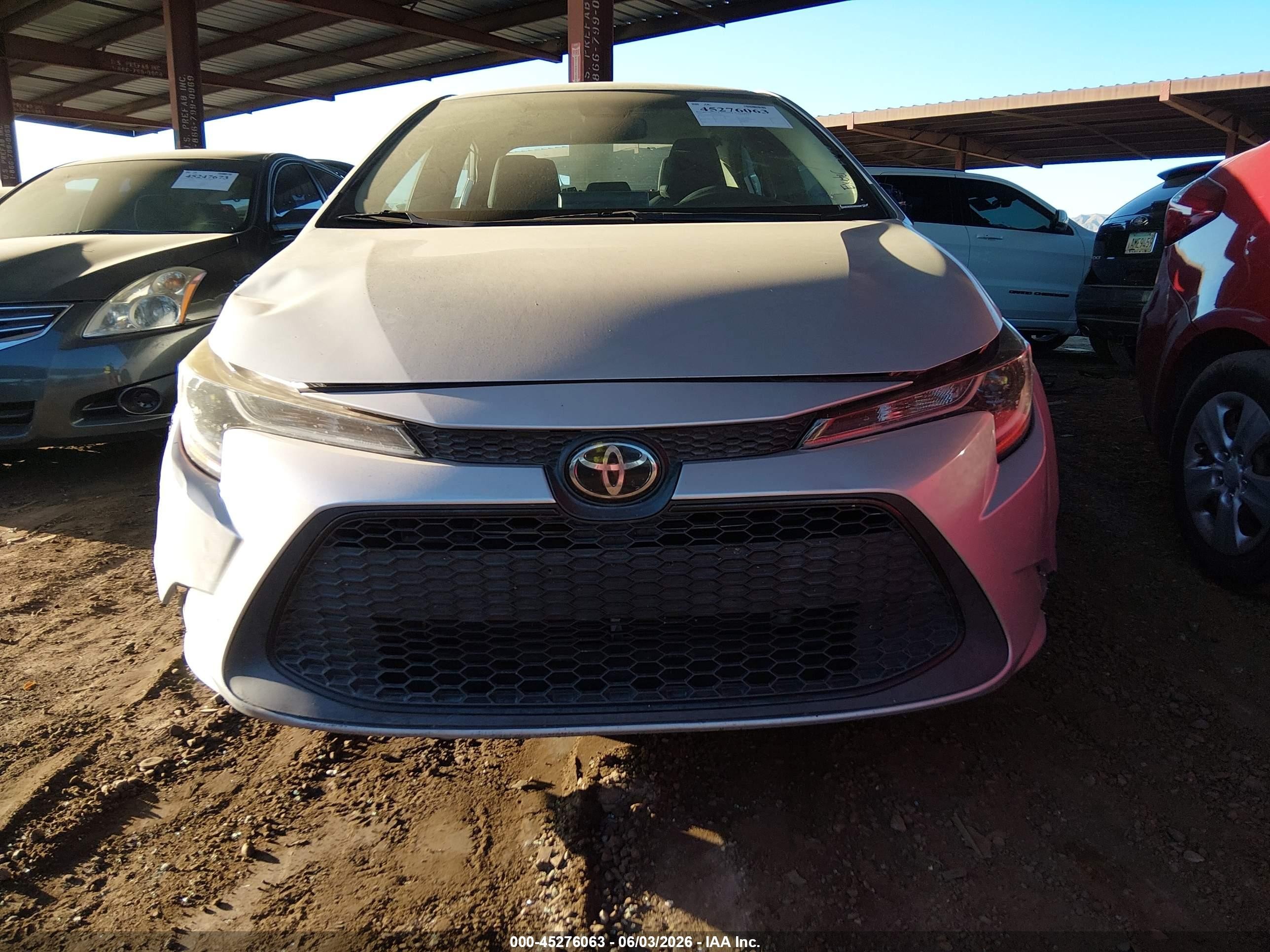 2021 Toyota Corolla Le Серебряный vin: 5YFEPMAE0MP249879