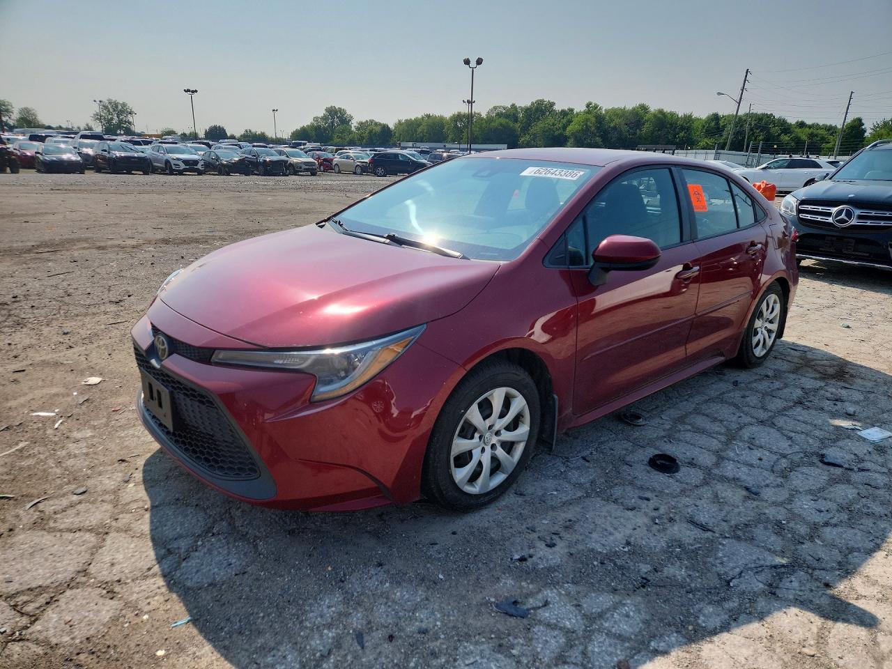 2022 Toyota Corolla Le Красный vin: 5YFEPMAE0NP287405