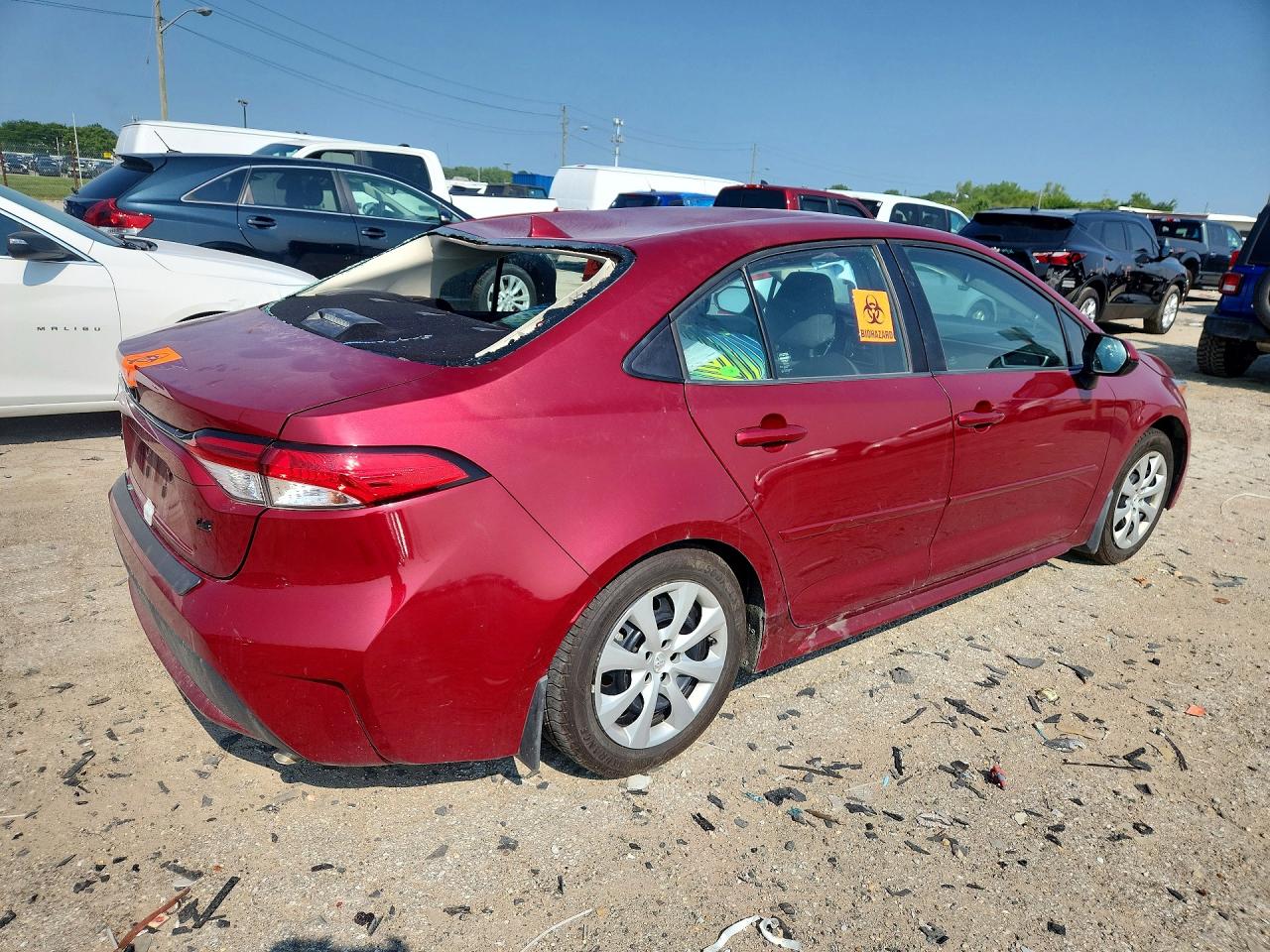 2022 Toyota Corolla Le Red vin: 5YFEPMAE0NP287405