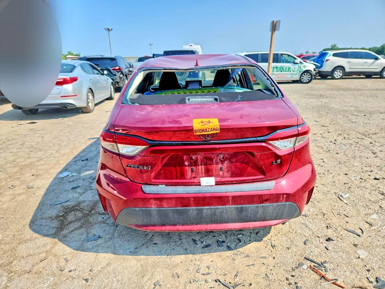 2022 Toyota Corolla Le Red vin: 5YFEPMAE0NP287405