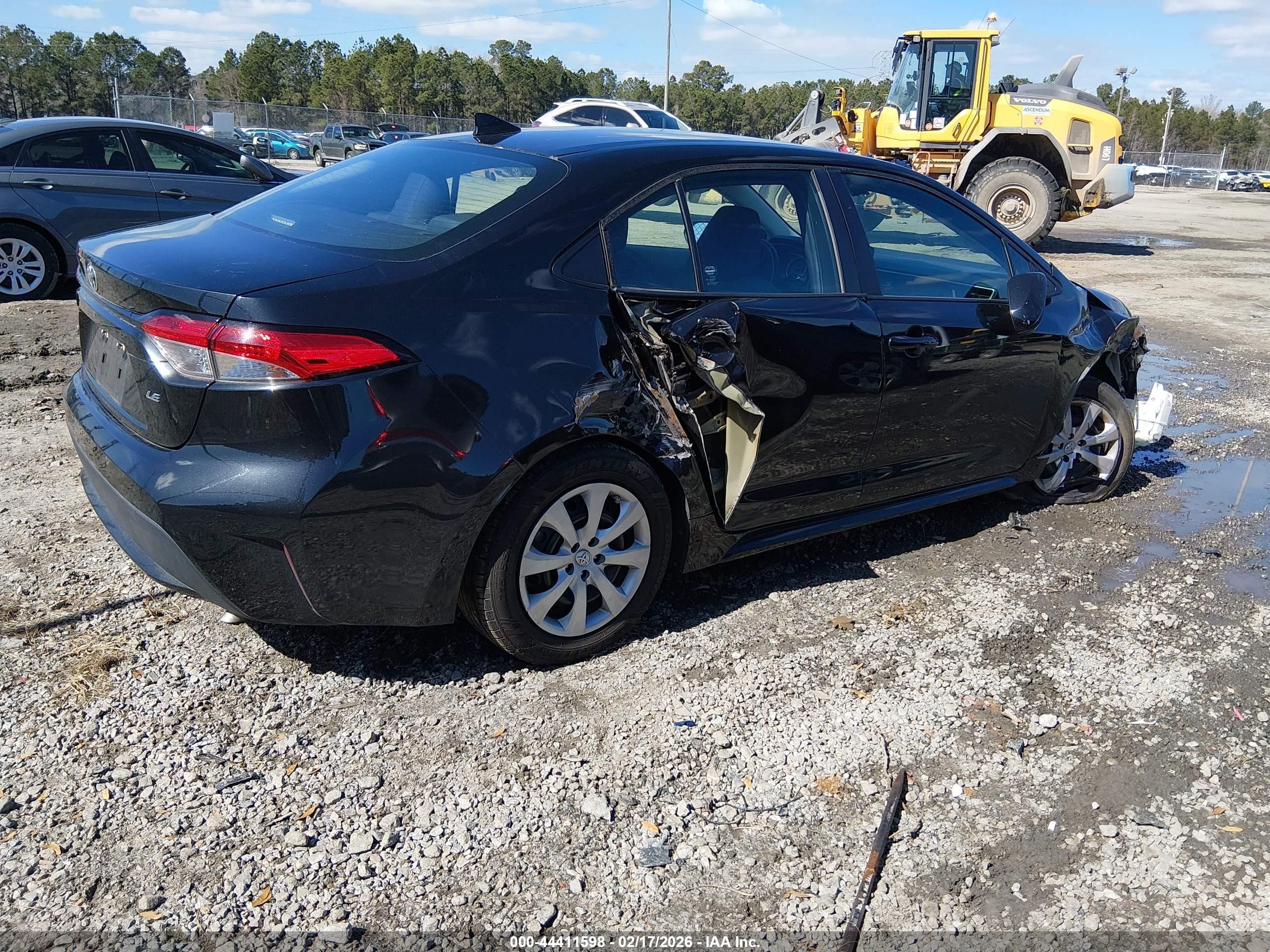 2022 Toyota Corolla Le Black vin: 5YFEPMAE0NP293513