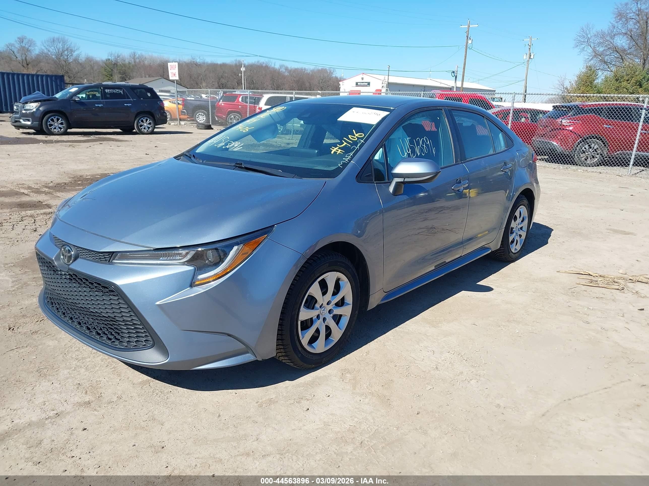 2022 Toyota Corolla Le Light Blue vin: 5YFEPMAE0NP356478