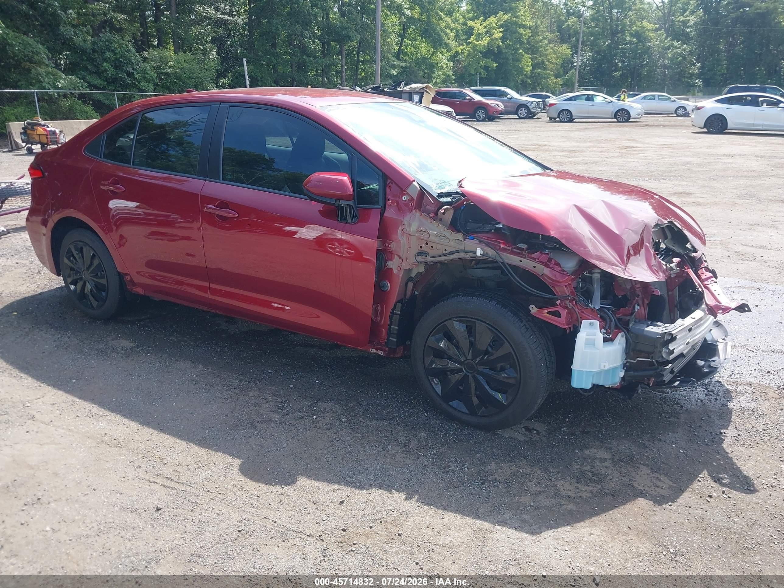 2022 Toyota Corolla Le Red vin: 5YFEPMAE1NP331184