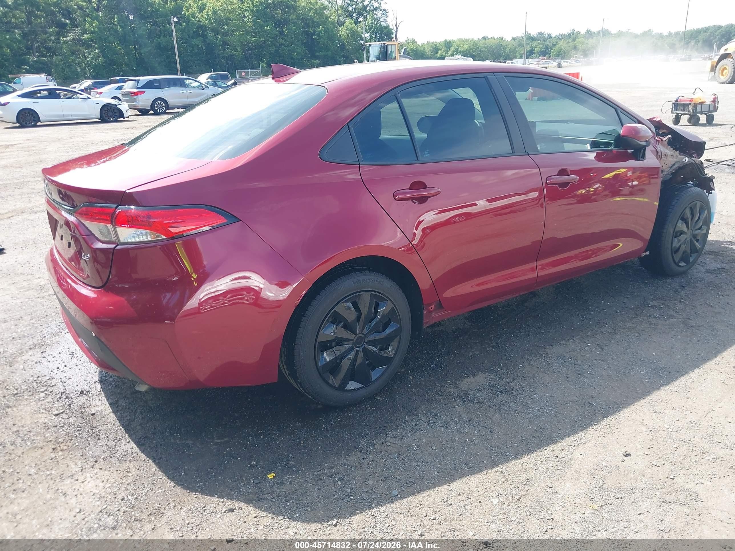 2022 Toyota Corolla Le Red vin: 5YFEPMAE1NP331184