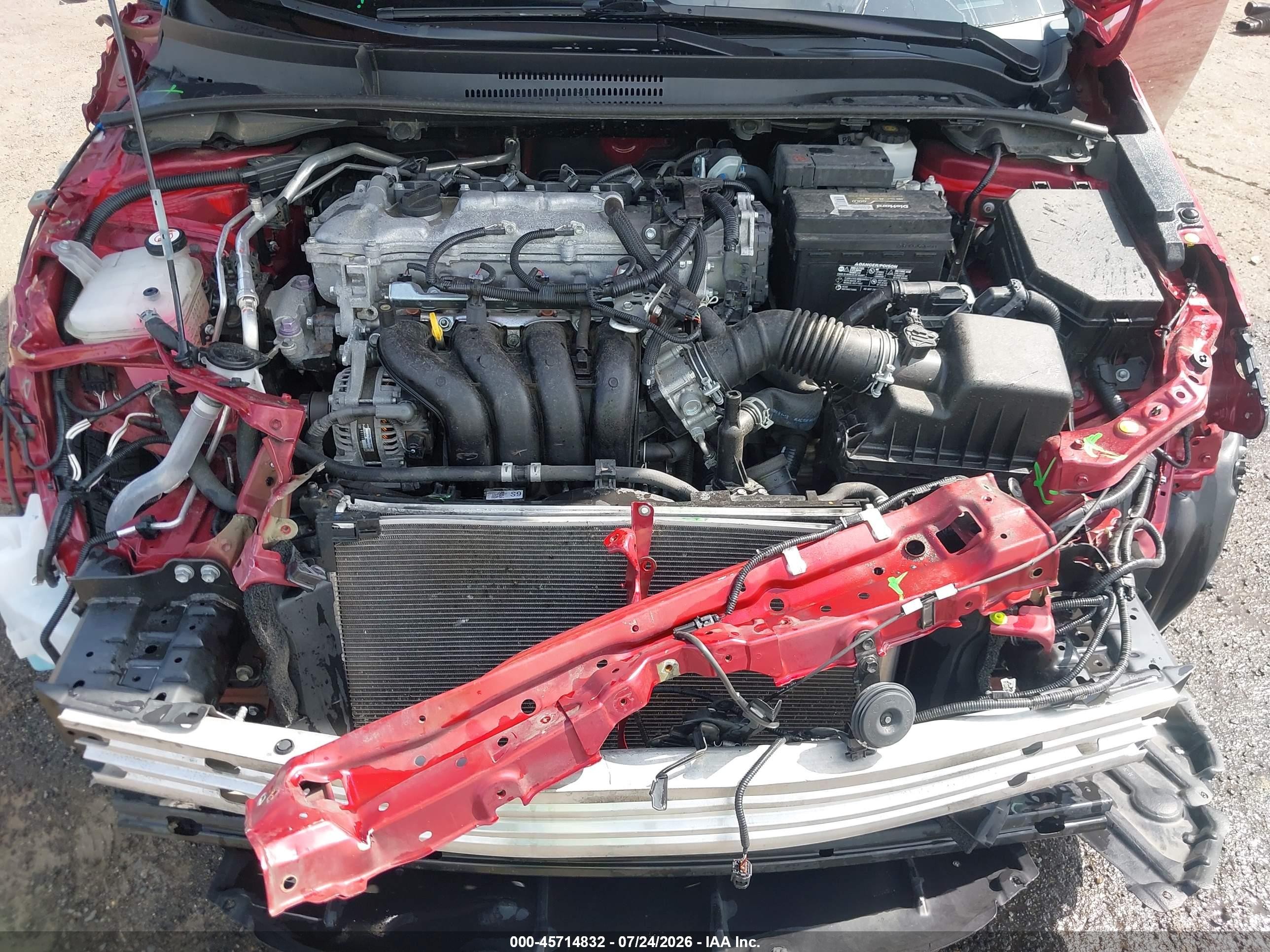 2022 Toyota Corolla Le Red vin: 5YFEPMAE1NP331184