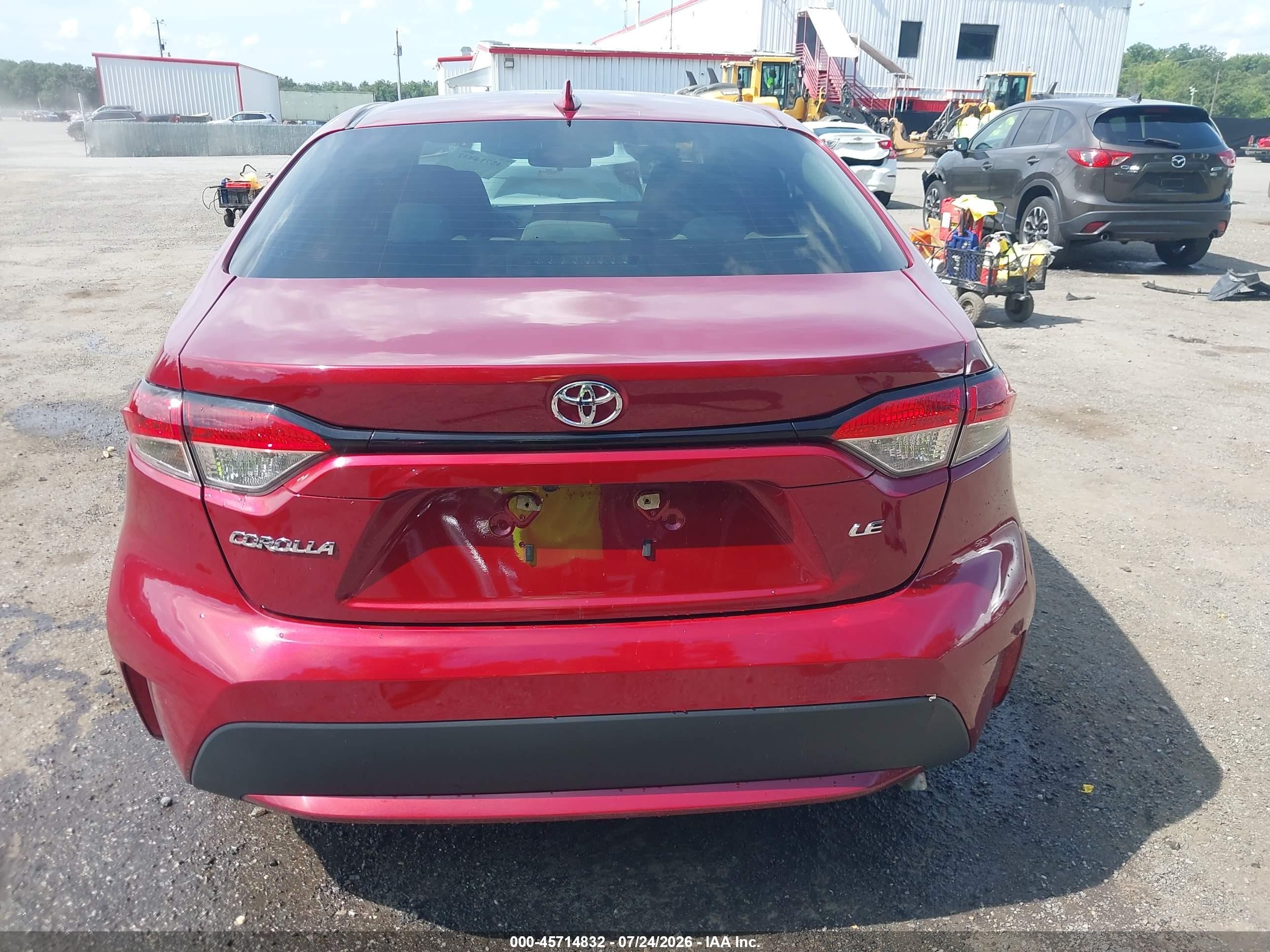 2022 Toyota Corolla Le Red vin: 5YFEPMAE1NP331184
