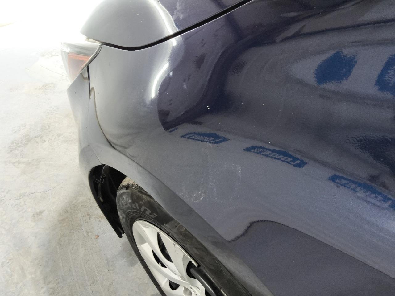 2022 Toyota Corolla Le Blue vin: 5YFEPMAE1NP385049 Damage: Left Front Fender, Dent(S) W/No Paint Dmg, 1/2 To 1 Inch