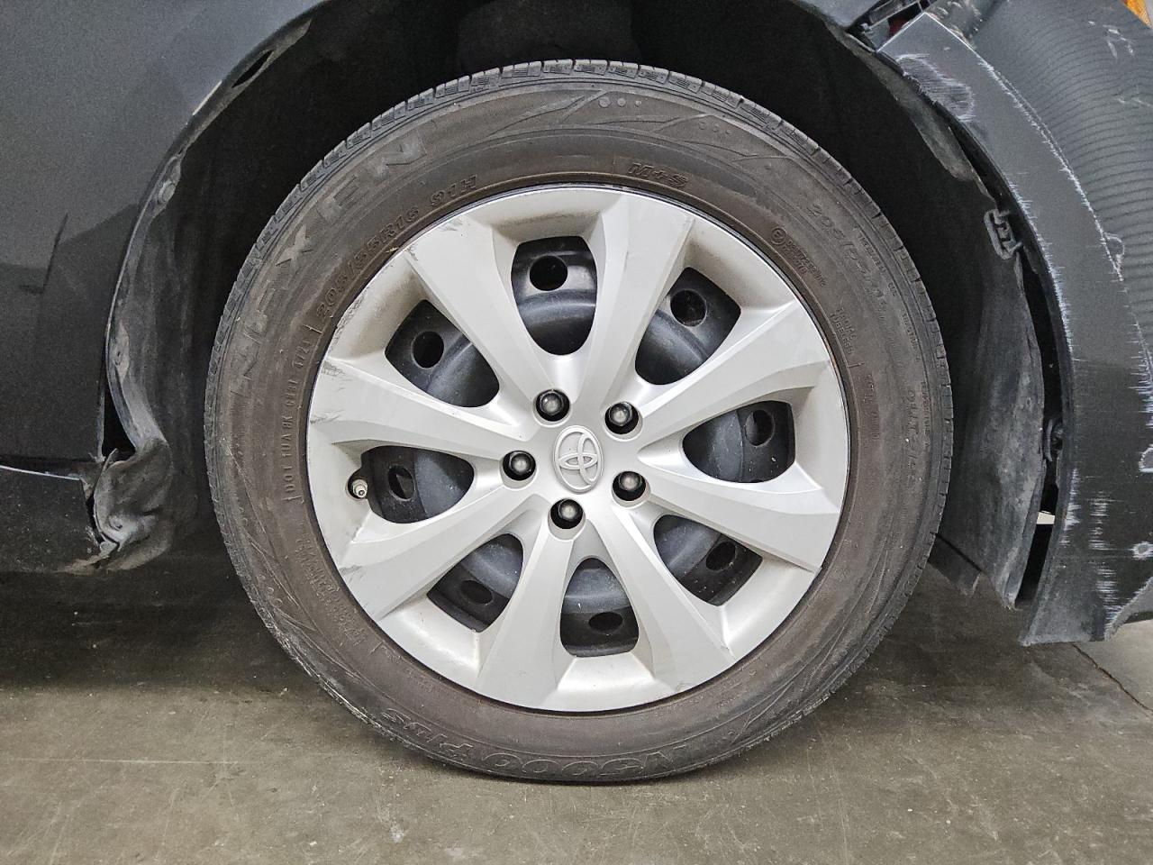 2021 Toyota Corolla Le Black vin: 5YFEPMAE2MP241329 Damage: Right Front Wheel Cover, Curb Rash, 4 To 5 Inches
