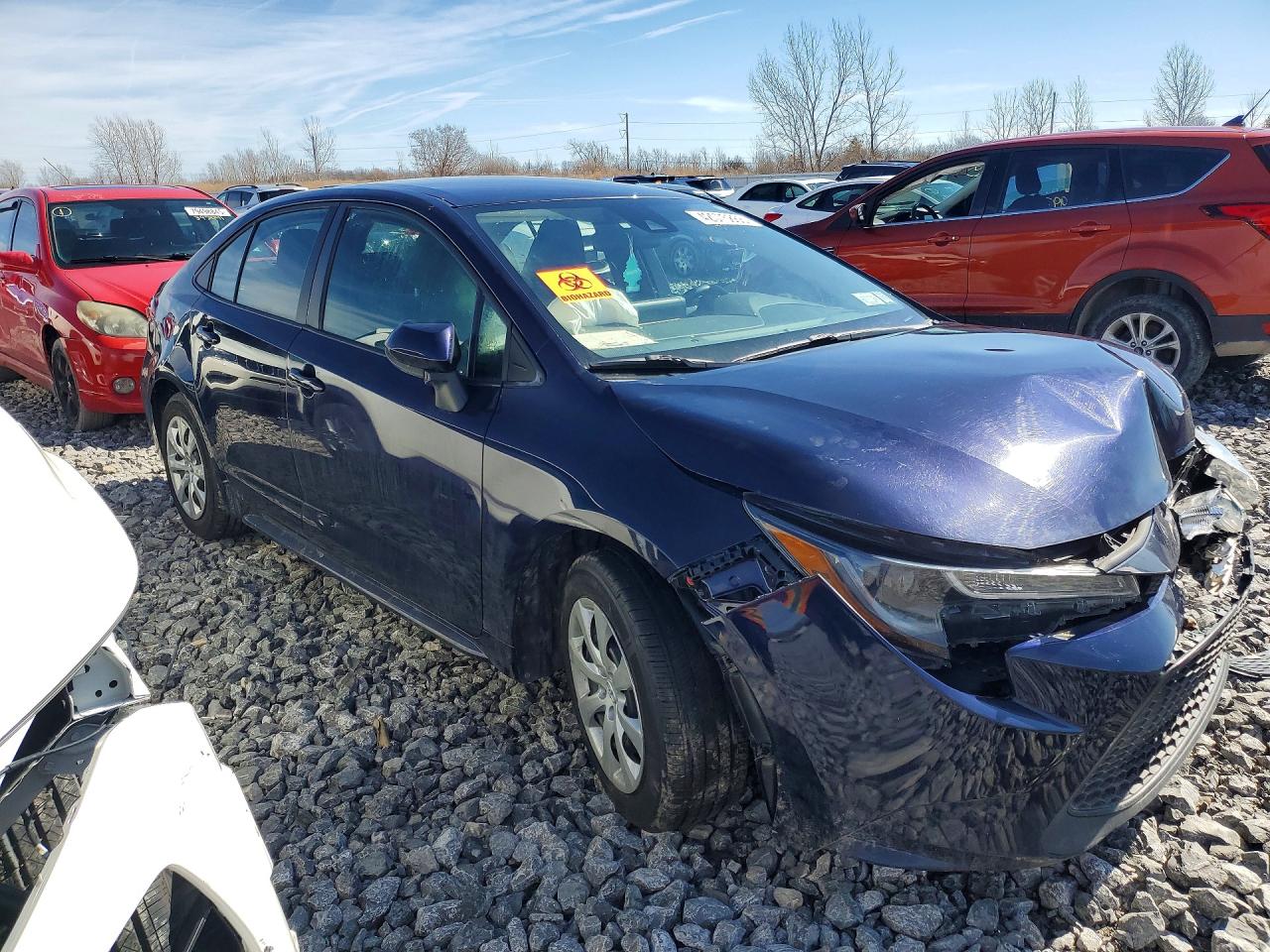 2022 Toyota Corolla Le Blue vin: 5YFEPMAE3NP345085