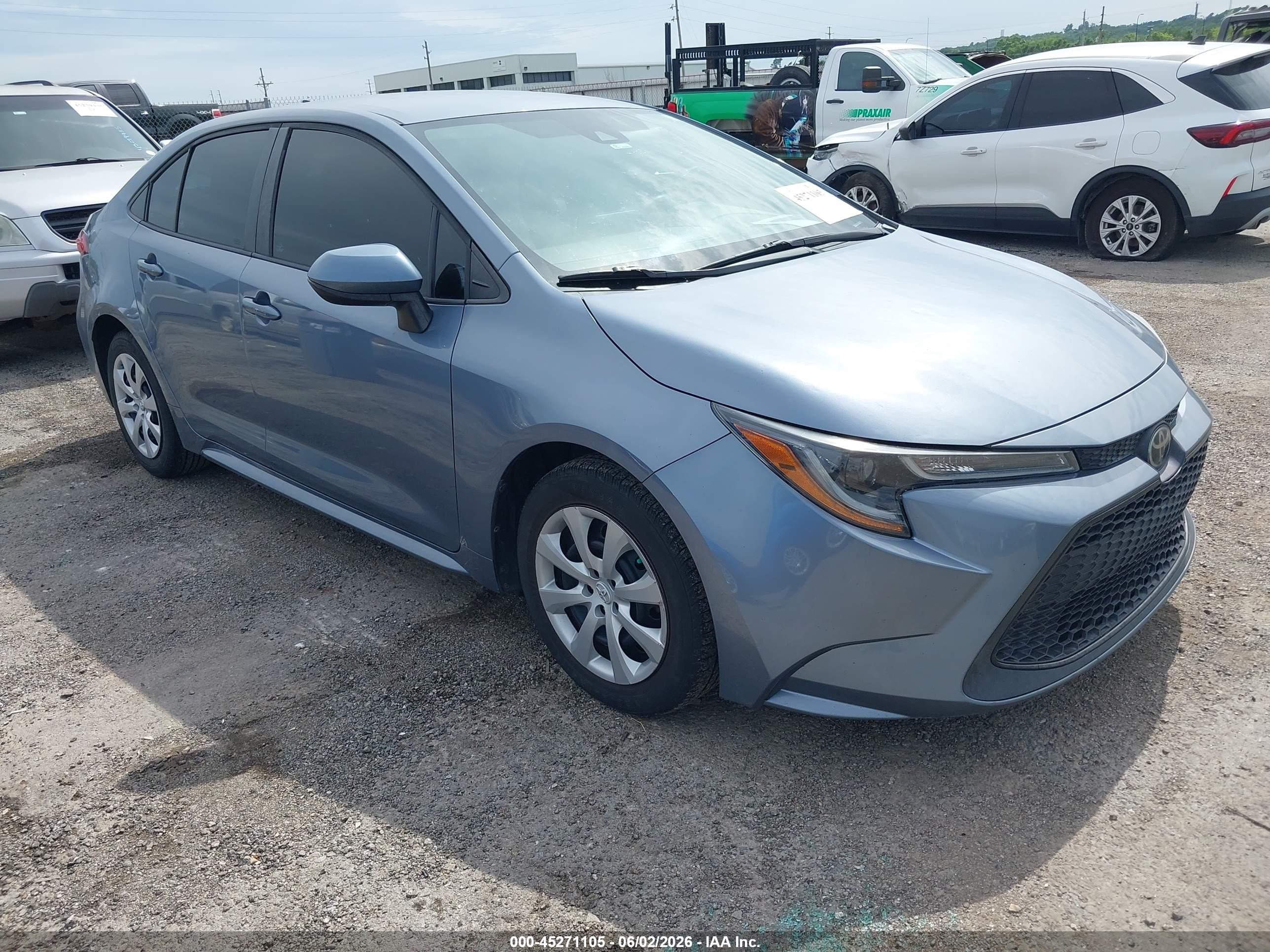 2021 Toyota Corolla Le Бежевый vin: 5YFEPMAE4MP206968