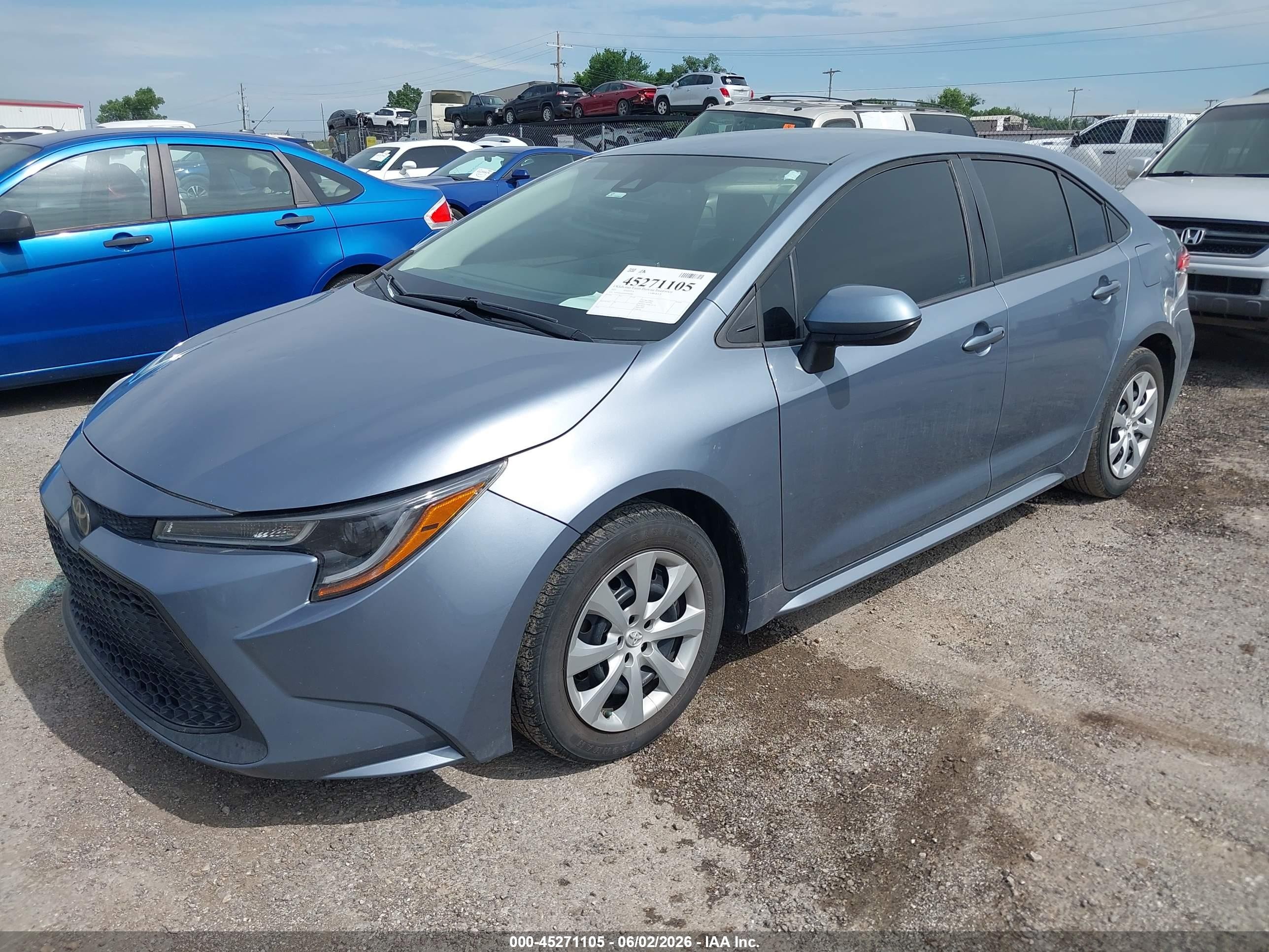 2021 Toyota Corolla Le Beige vin: 5YFEPMAE4MP206968