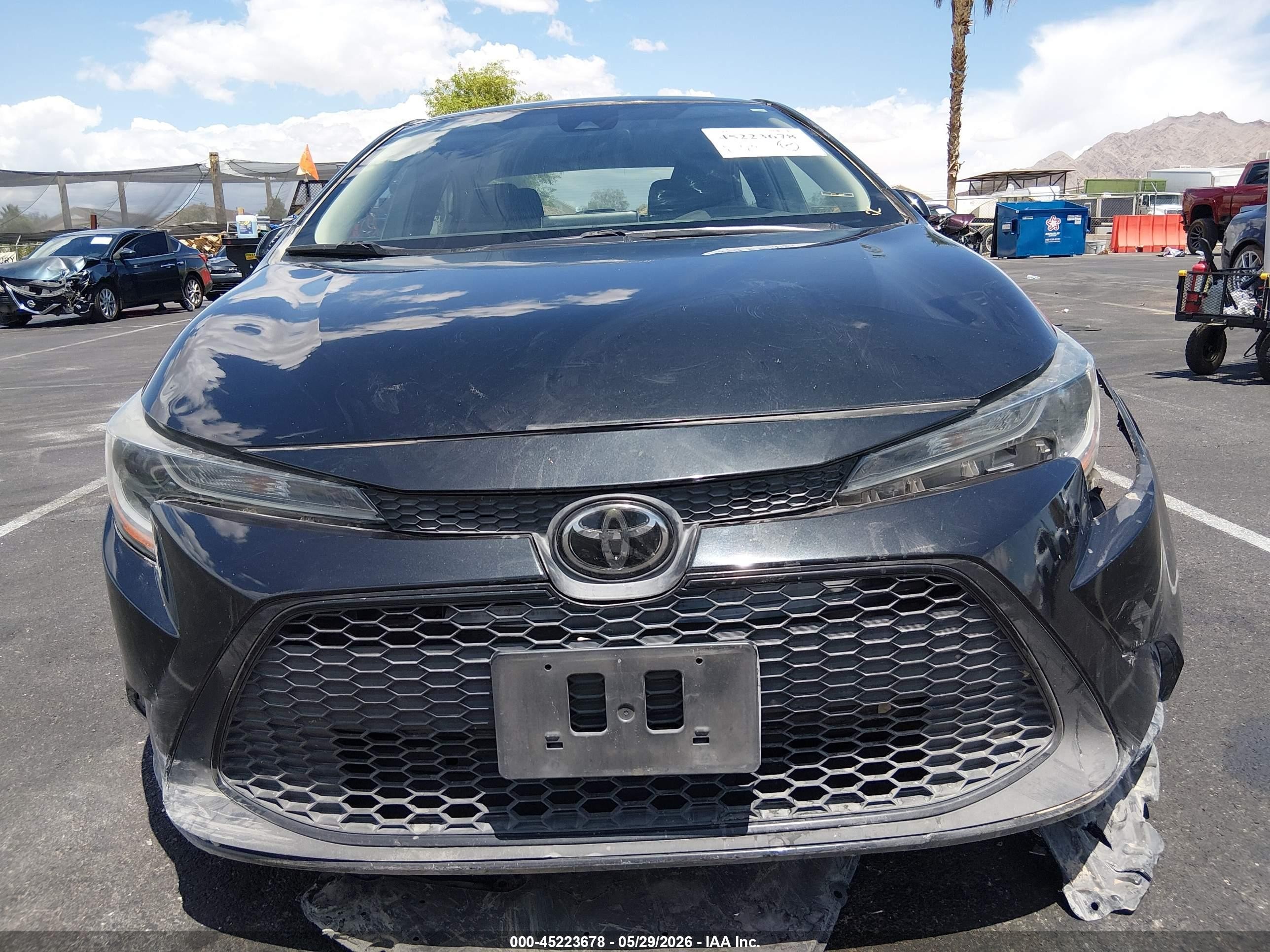 2021 Toyota Corolla Le Black vin: 5YFEPMAE5MP237808