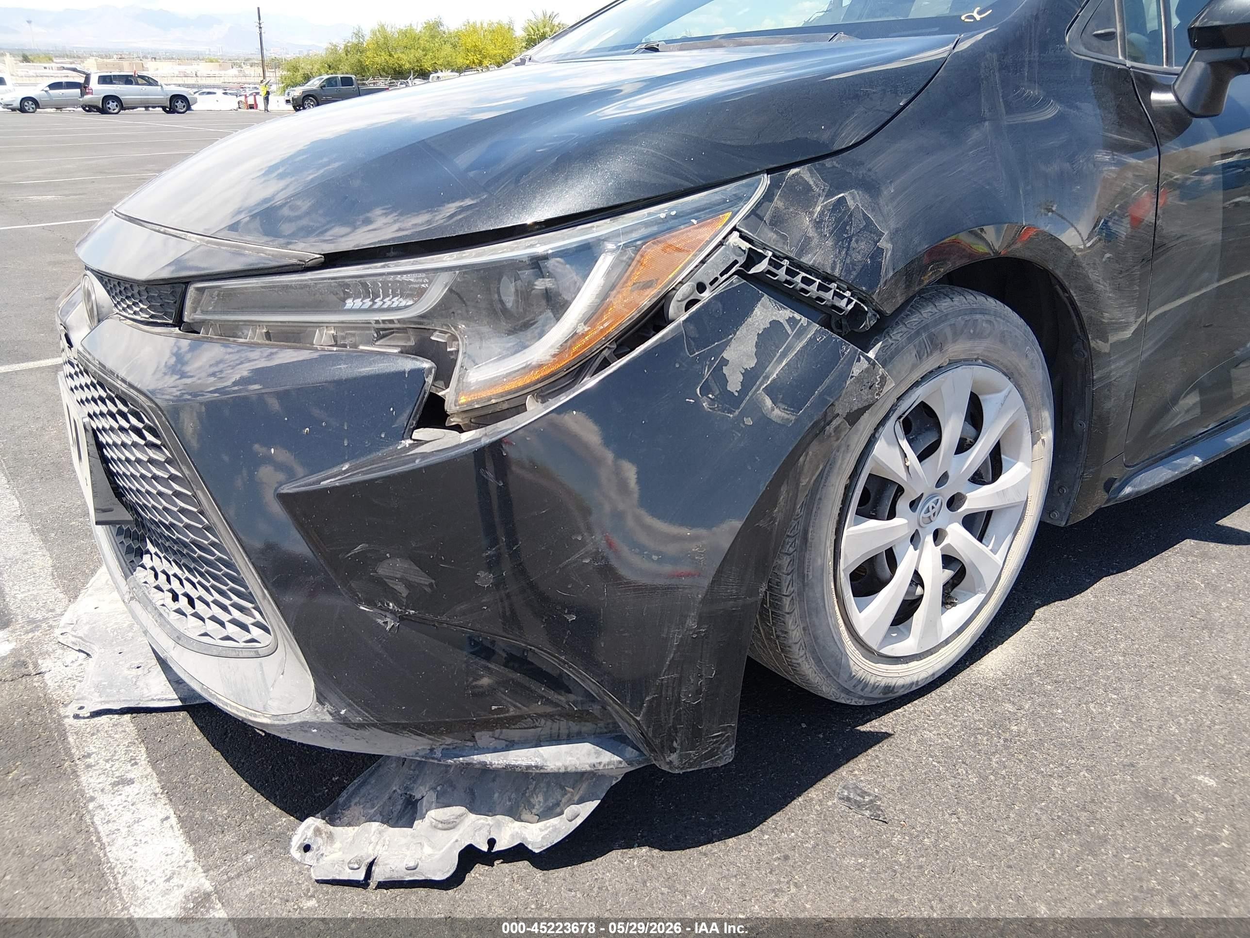 2021 Toyota Corolla Le Black vin: 5YFEPMAE5MP237808