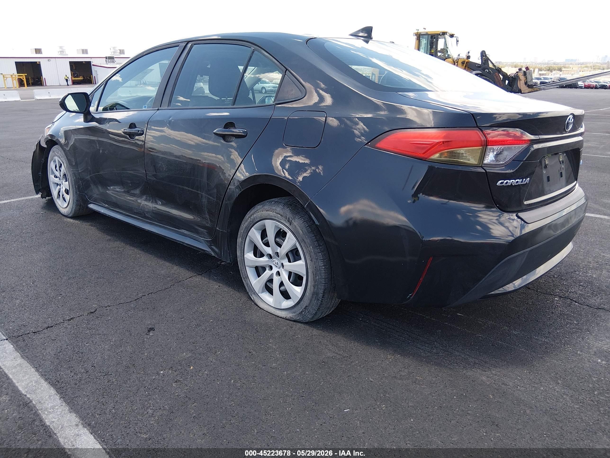 2021 Toyota Corolla Le Black vin: 5YFEPMAE5MP237808