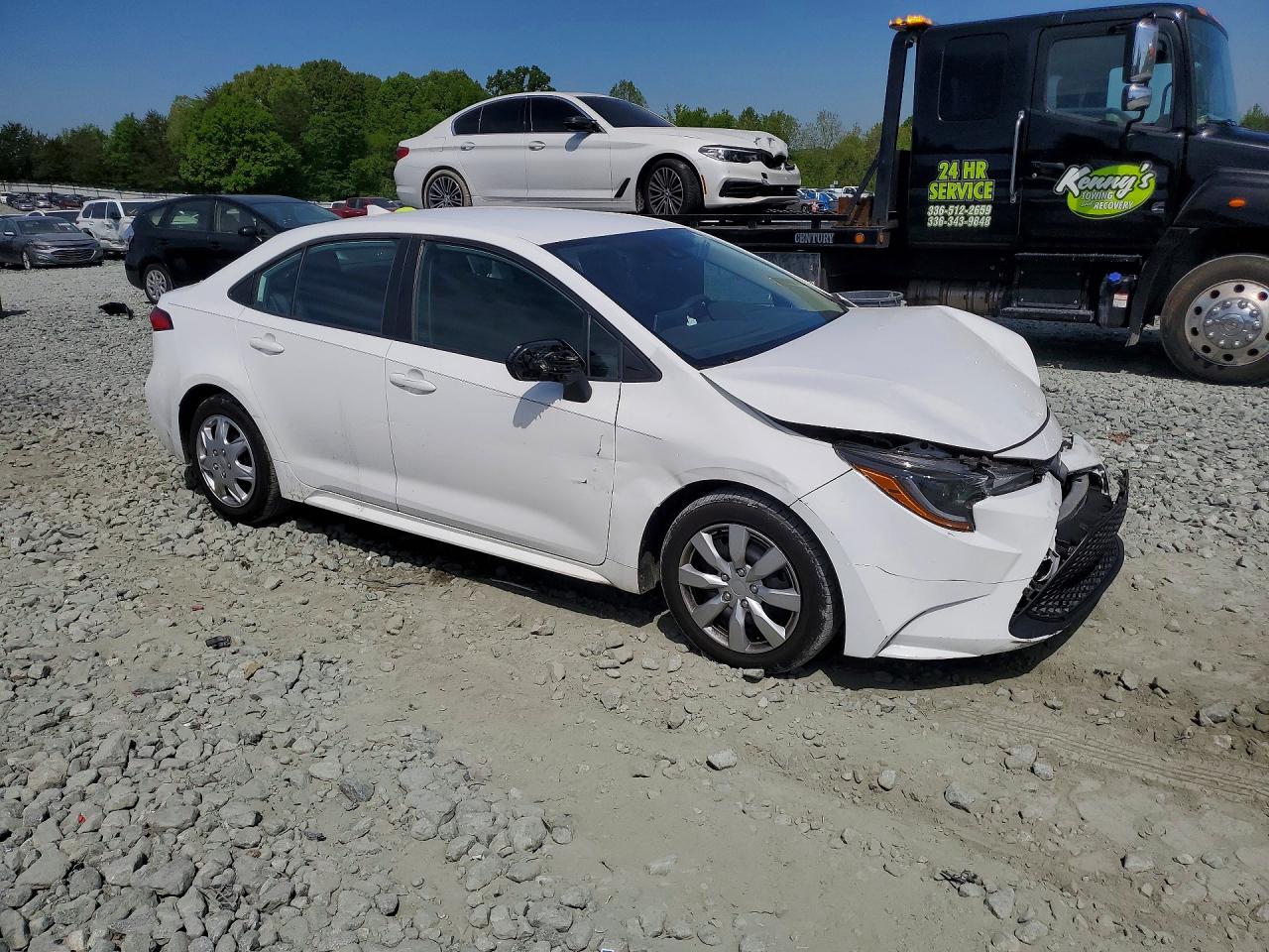 2021 Toyota Corolla Le White vin: 5YFEPMAE6MP158213