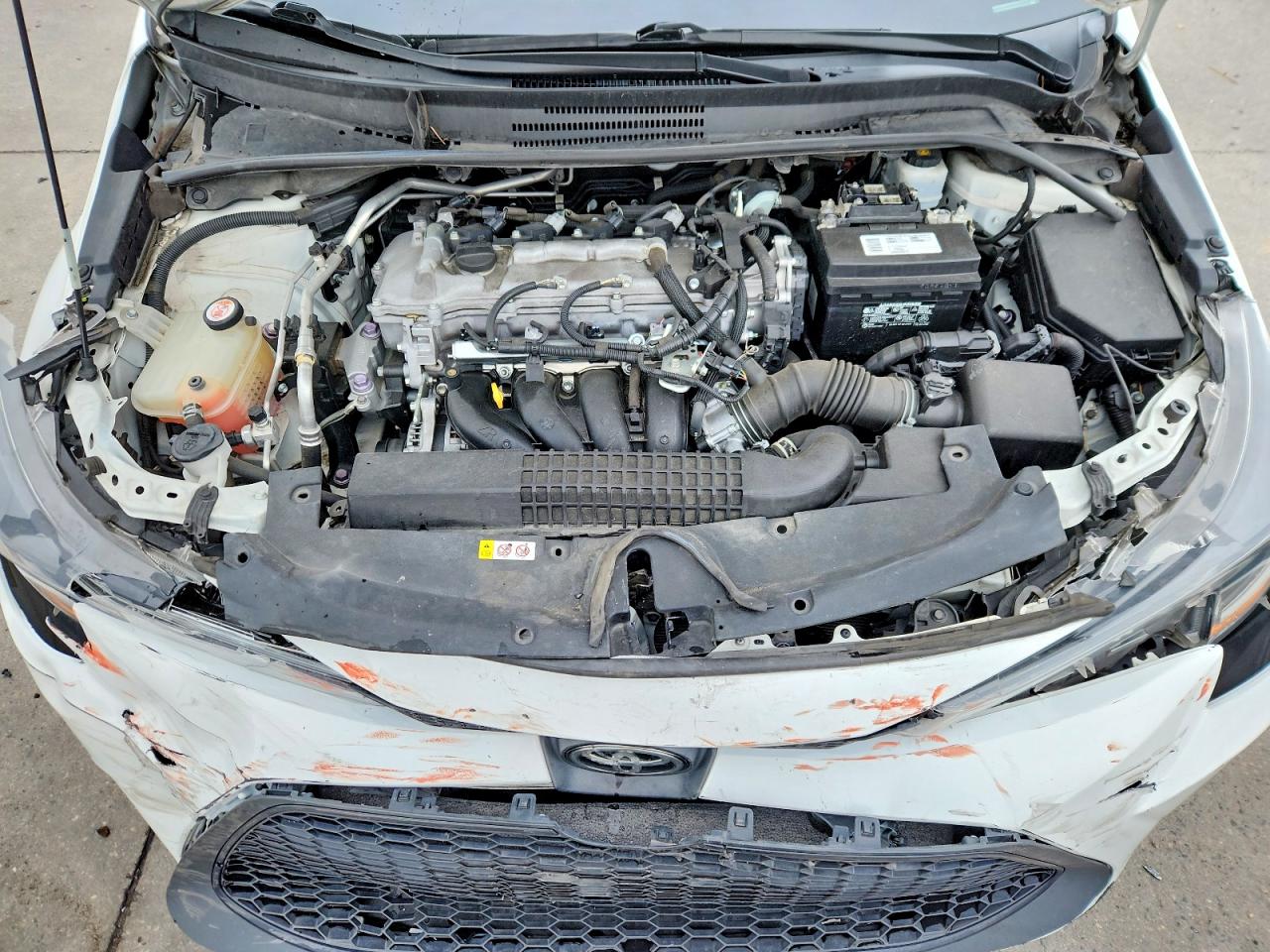 2022 Toyota Corolla Le White vin: 5YFEPMAE6NP273475