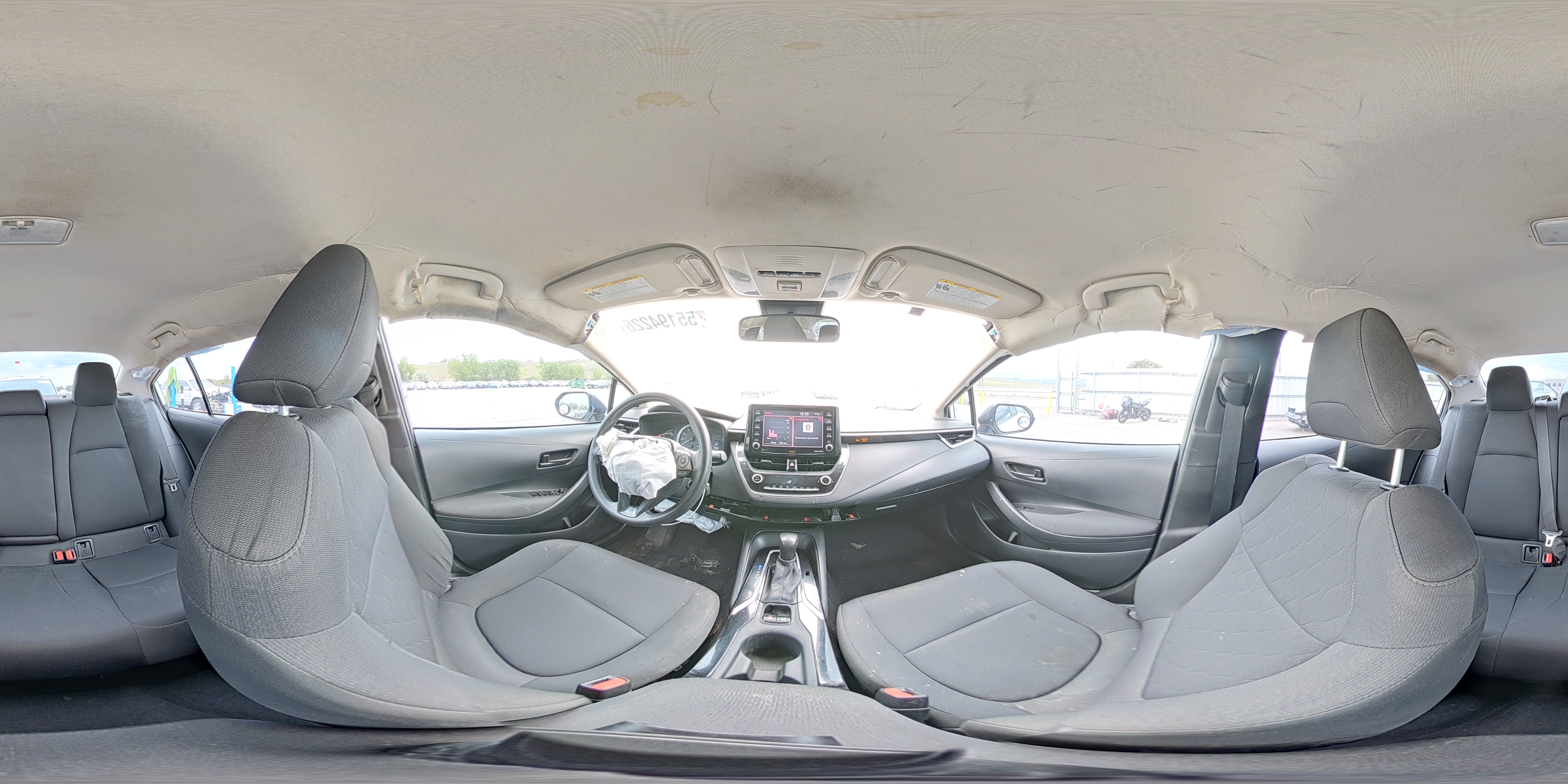 2022 Toyota Corolla Le White vin: 5YFEPMAE6NP273475