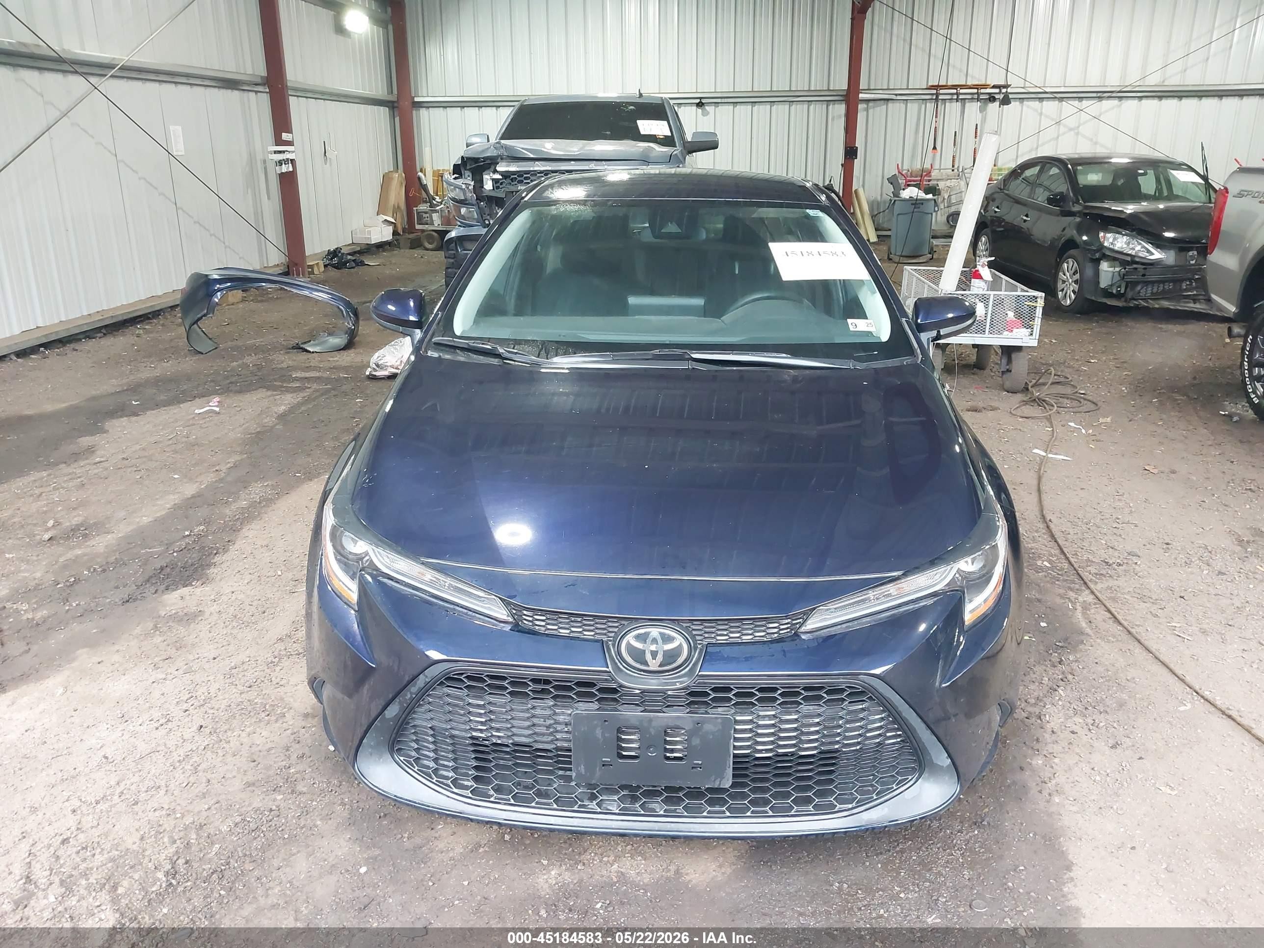 2022 Toyota Corolla Le Blue vin: 5YFEPMAE6NP340608