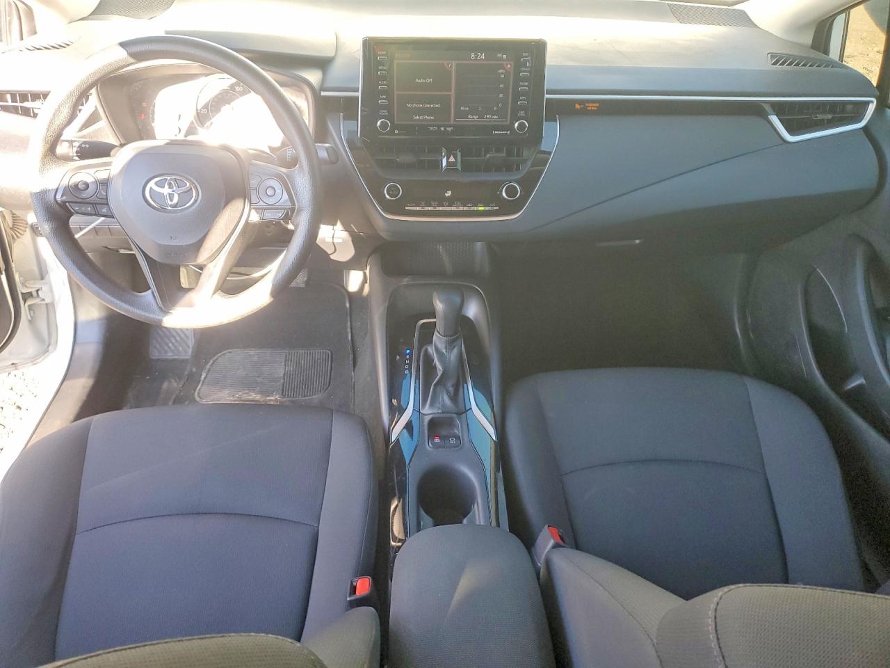 2021 Toyota Corolla Le White vin: 5YFEPMAE7MP232979