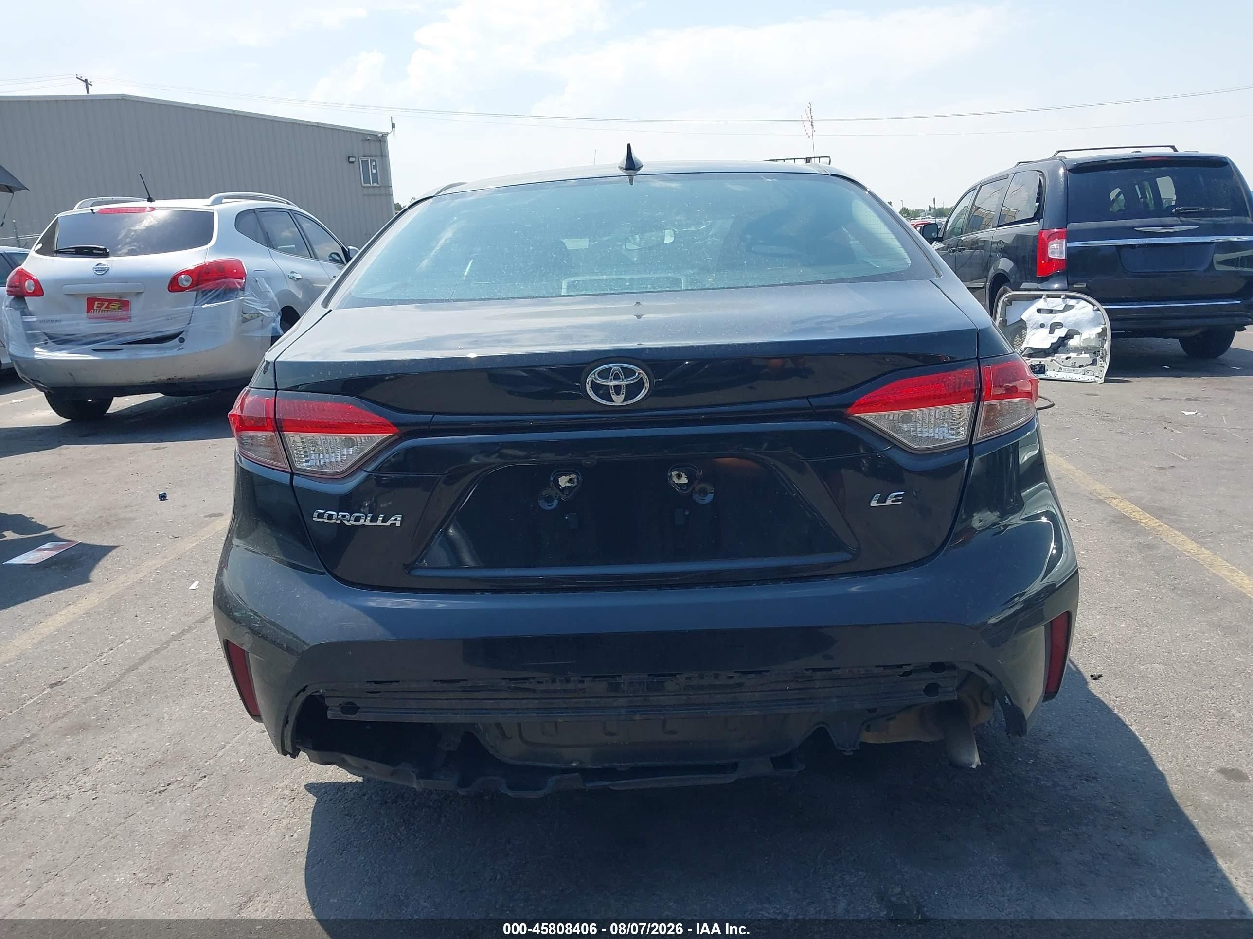 2021 Toyota Corolla Le Black vin: 5YFEPMAE8MP195800