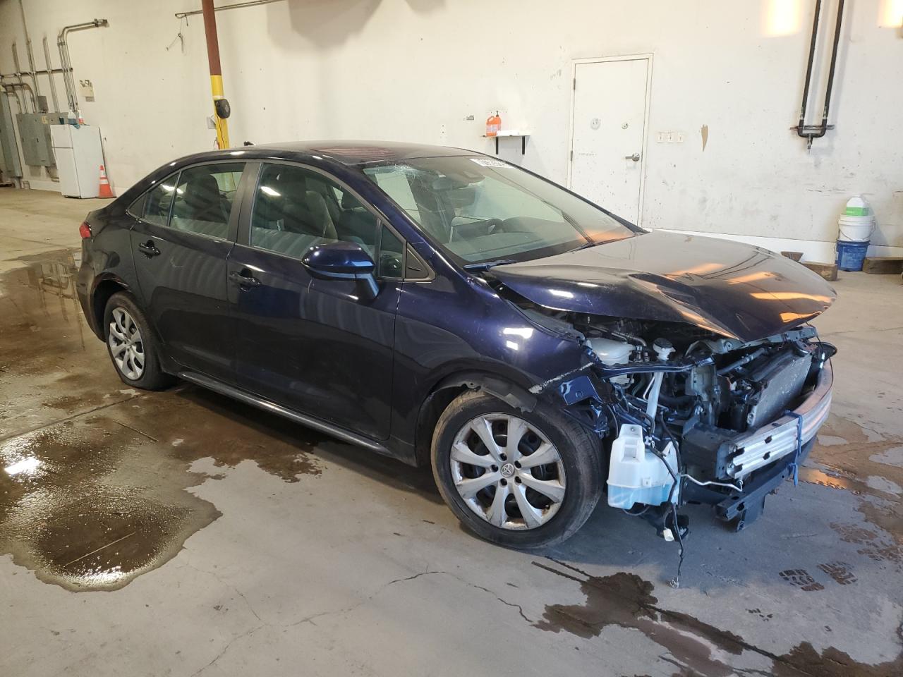 2021 Toyota Corolla Le Blue vin: 5YFEPMAE9MP179783 Damage: Right Head Lamp, Broken, Replacement Required