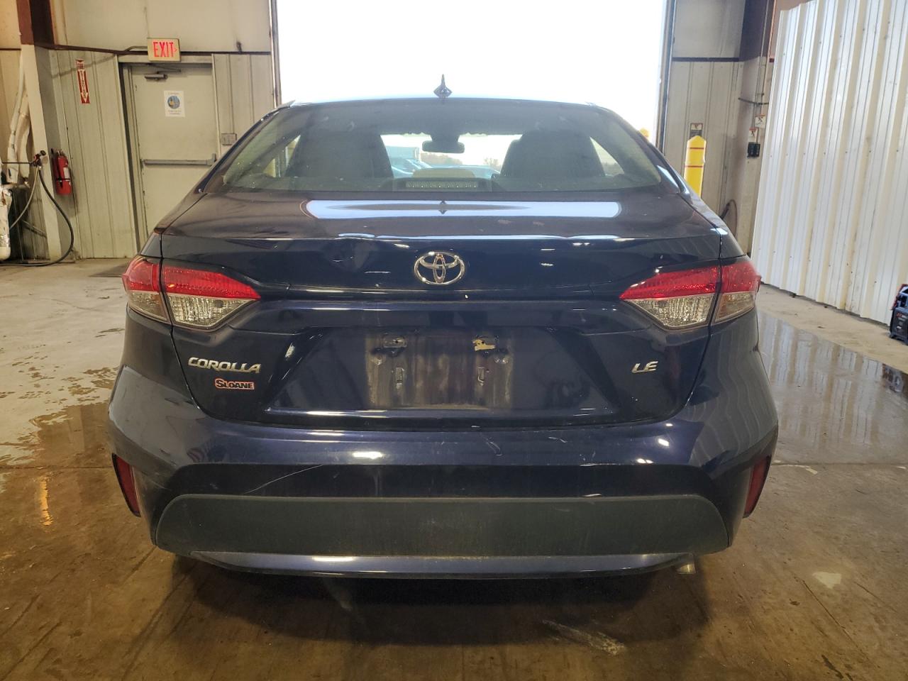 2021 Toyota Corolla Le Blue vin: 5YFEPMAE9MP179783 Damage: Rear Bumper, Heavy Scratch, > 12 Inches