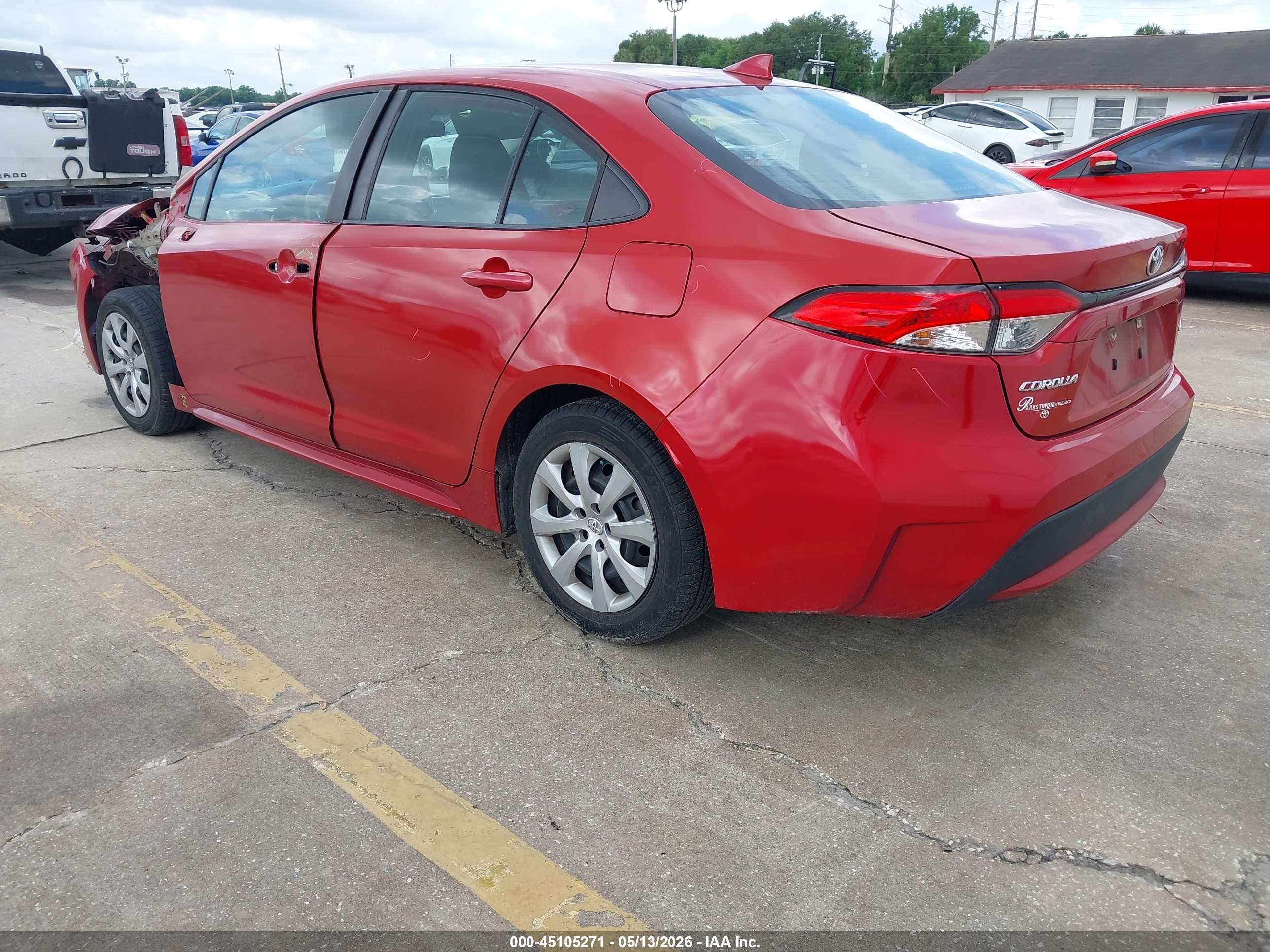 2021 Toyota Corolla Le Red vin: 5YFEPMAE9MP201281