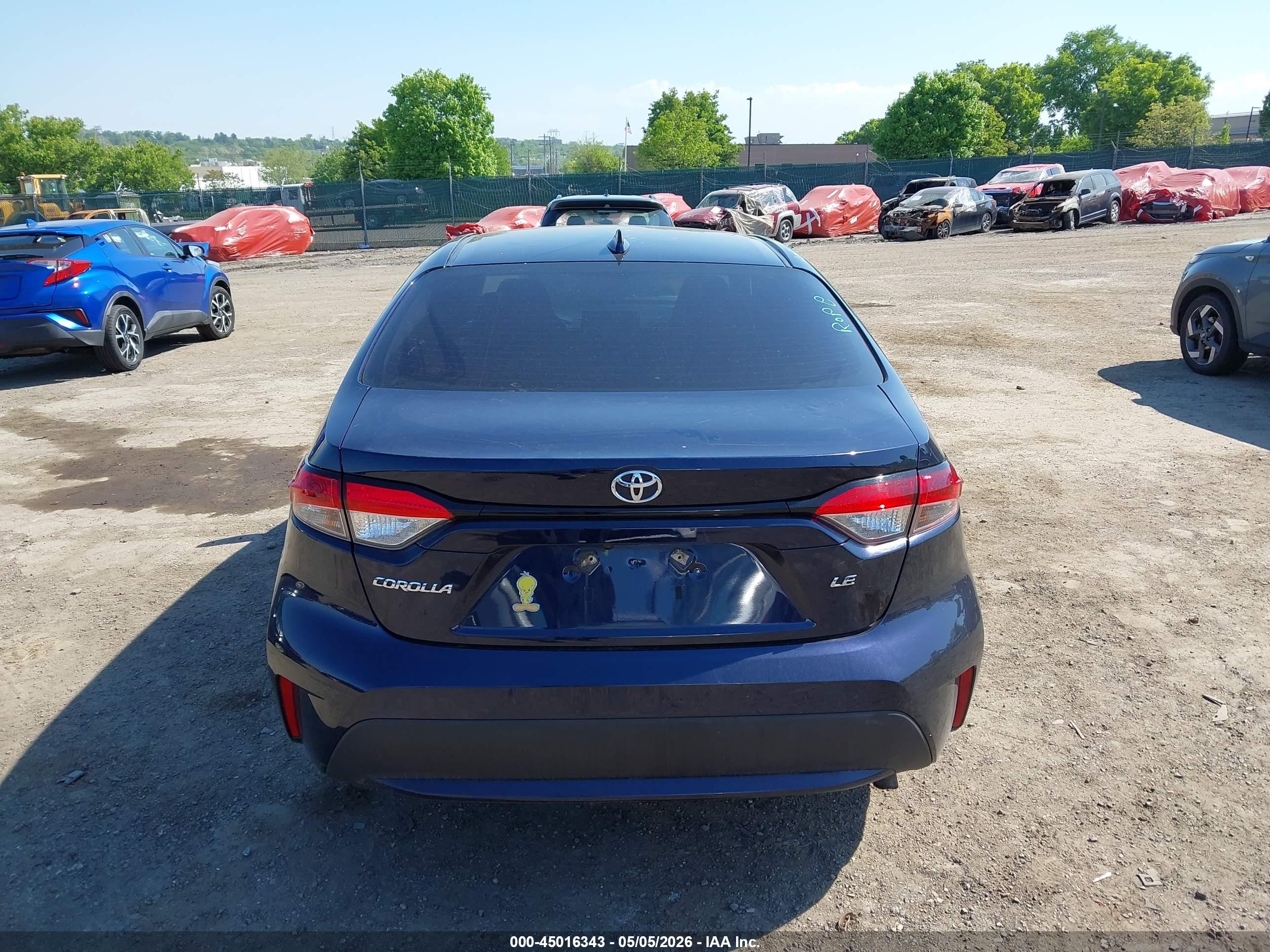 2022 Toyota Corolla Le Blue vin: 5YFEPMAE9NP287158