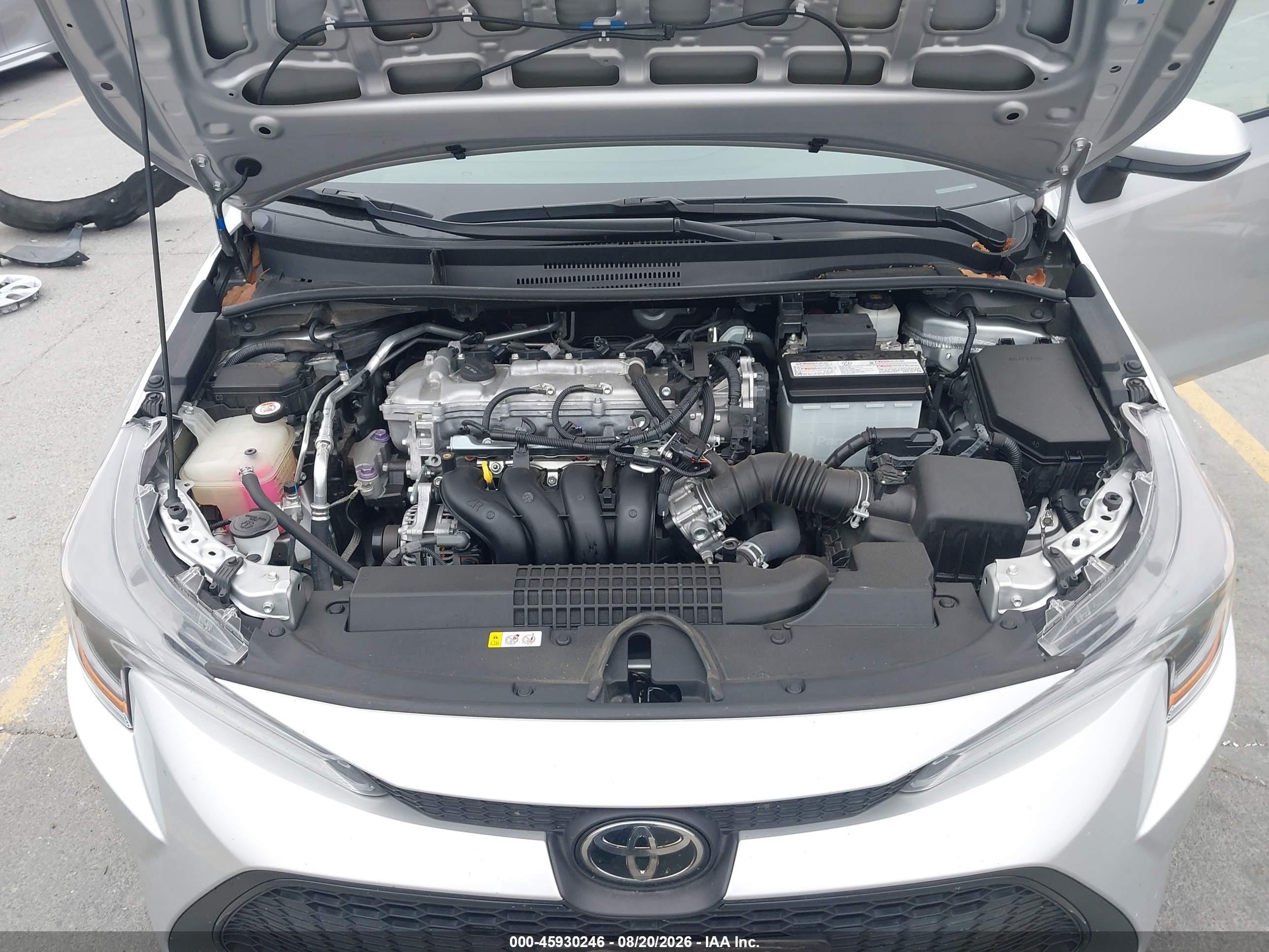 2020 Toyota Corolla Le Gray vin: 5YFEPRAE5LP084293